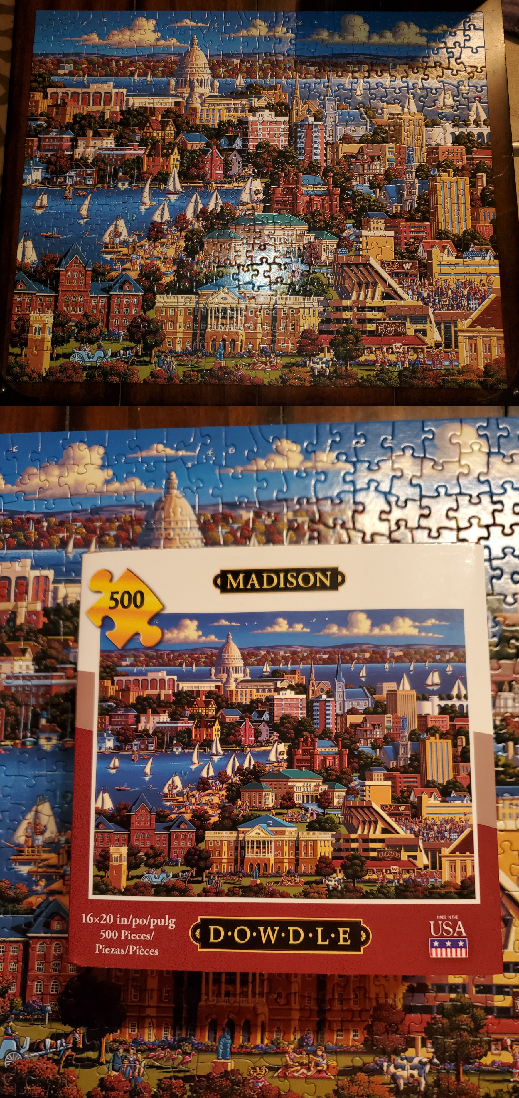 Finished quarantine 10 tonight. Dowdle Madison, Wisconsin 500 pieces