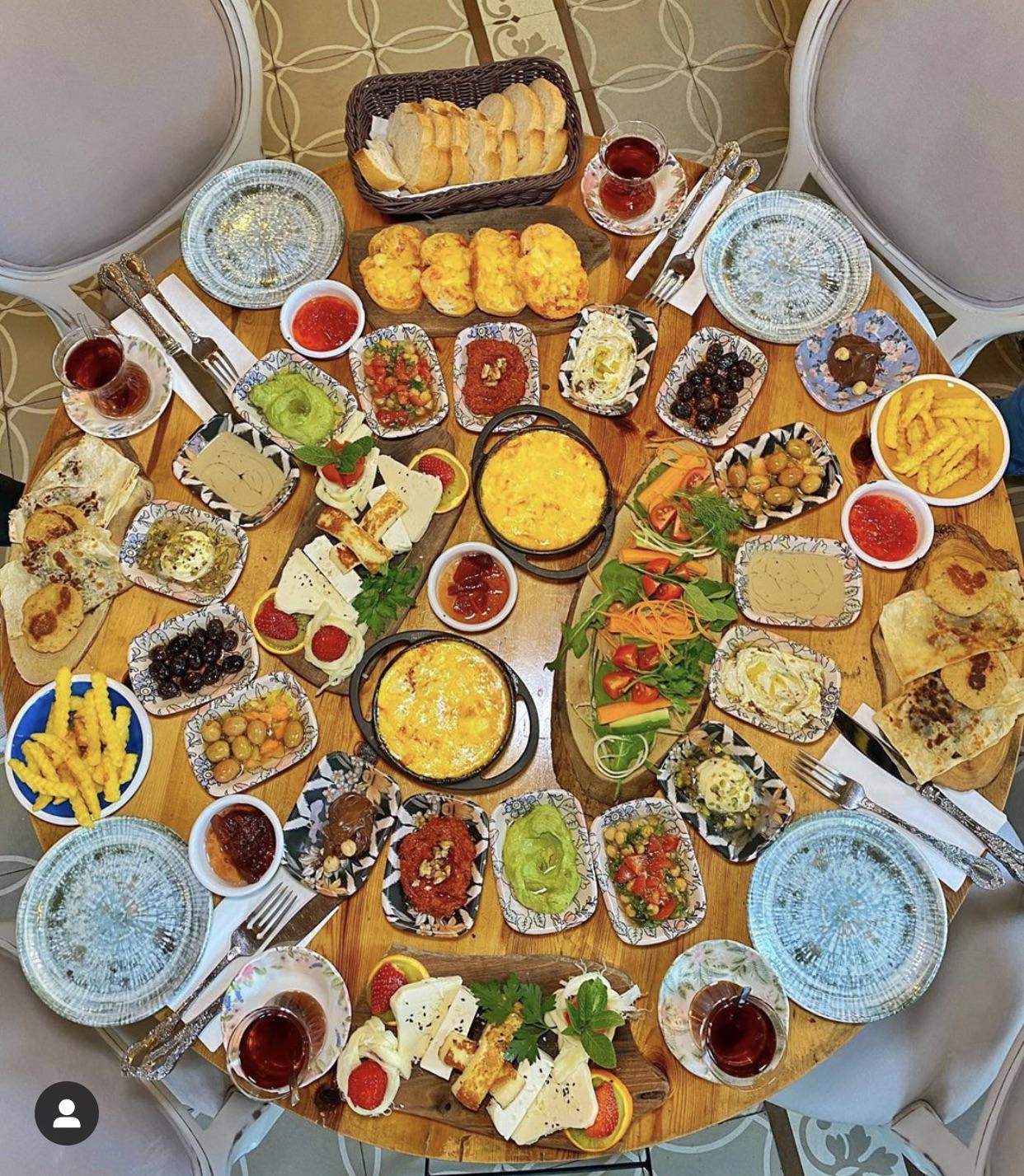 I see your Romanian breakfast and raise you with a Turkish Breakfast