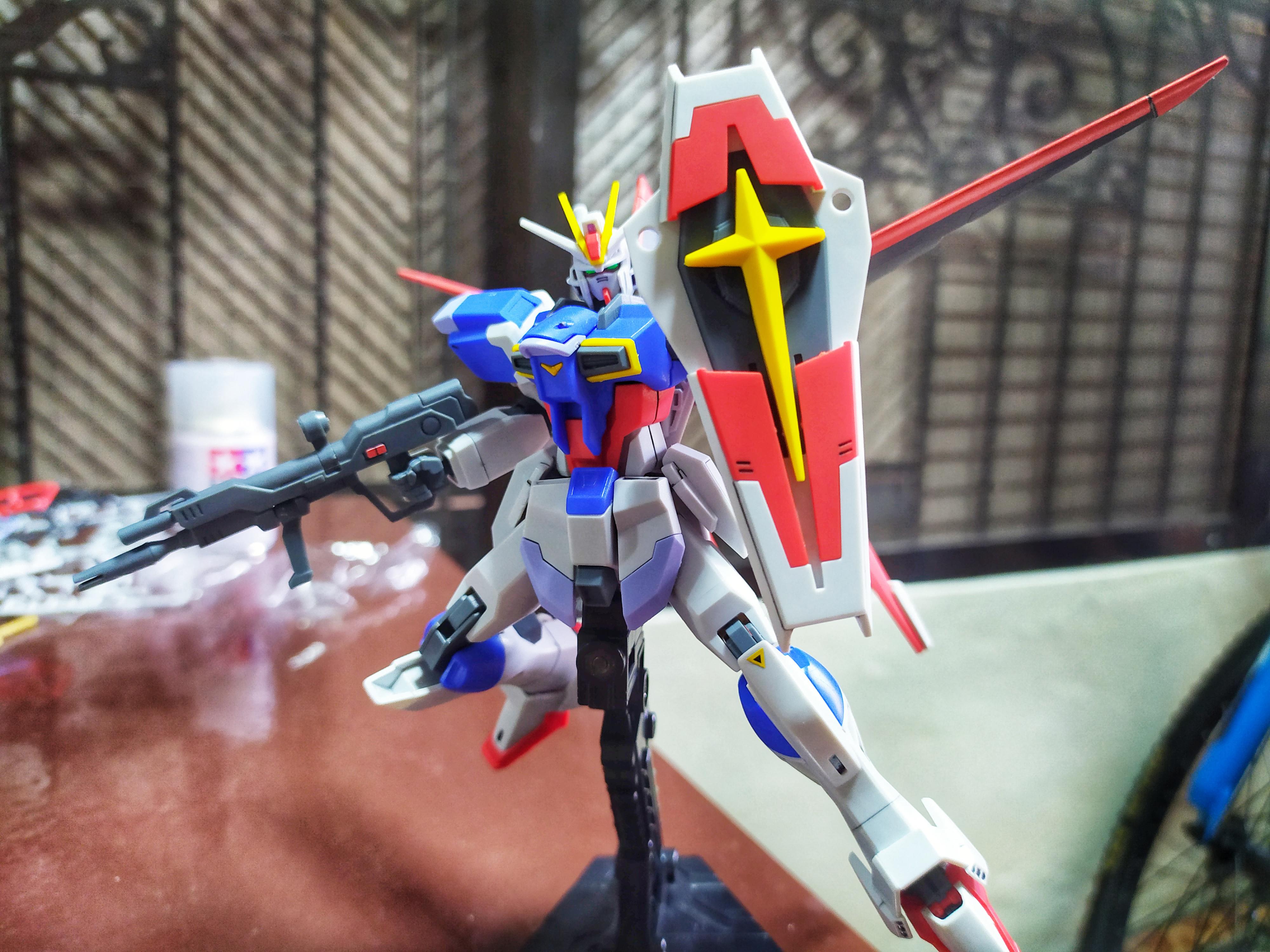 First time using flat clear topcoat. HG Force Impulse Gundam r/Gunpla