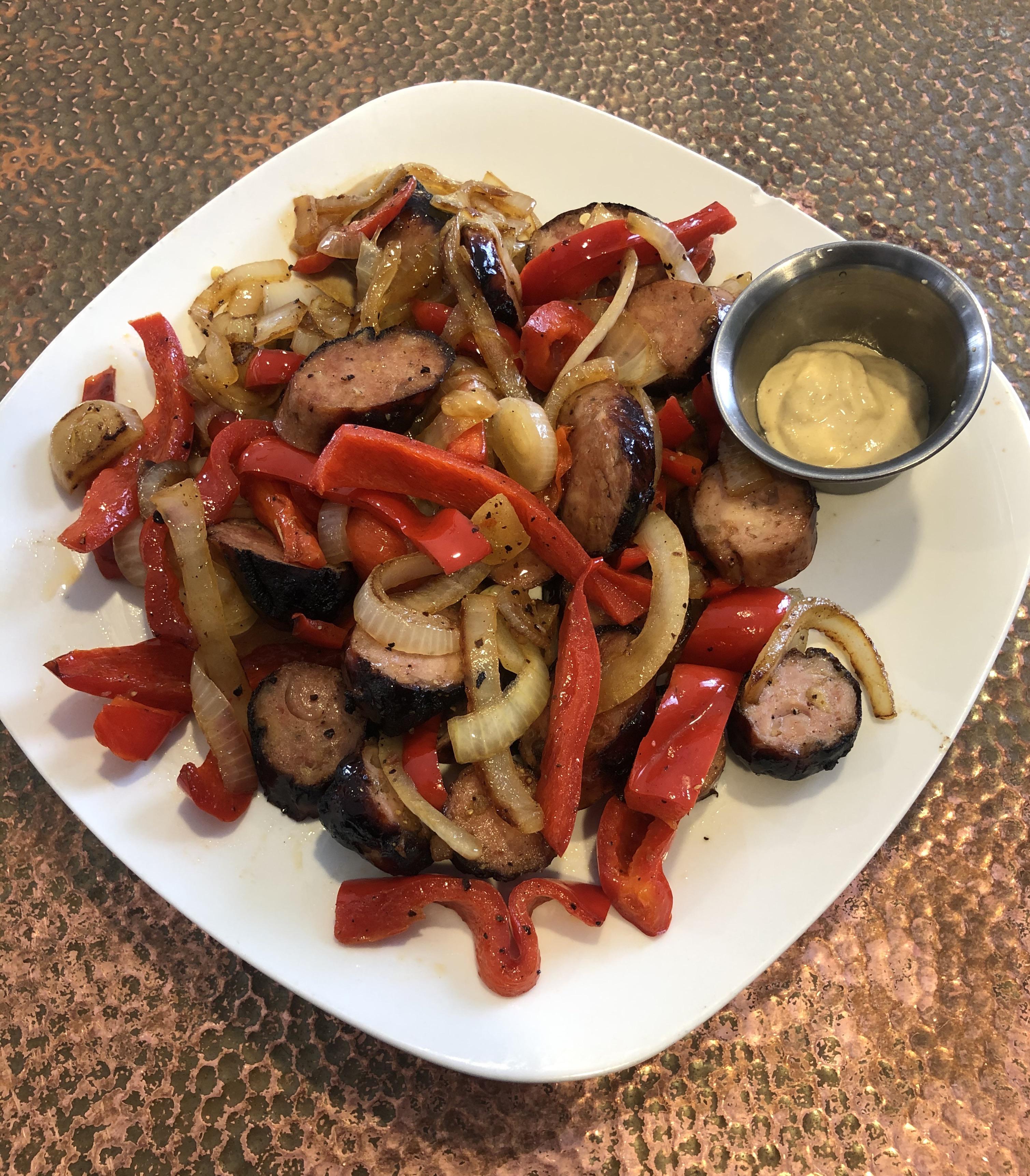Vegan sausage stir fry 350 cals r/safe_food