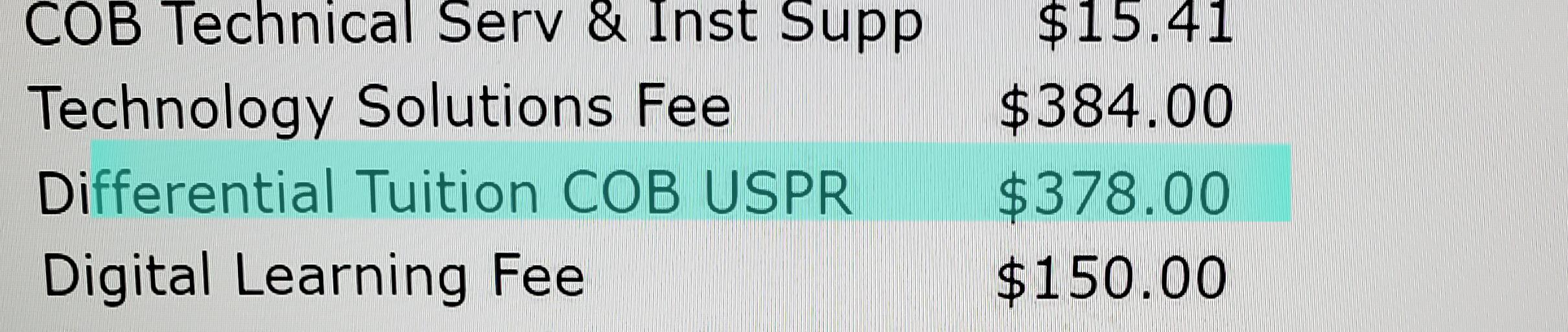 What is "Differential Tuition" fee? r/UTSA