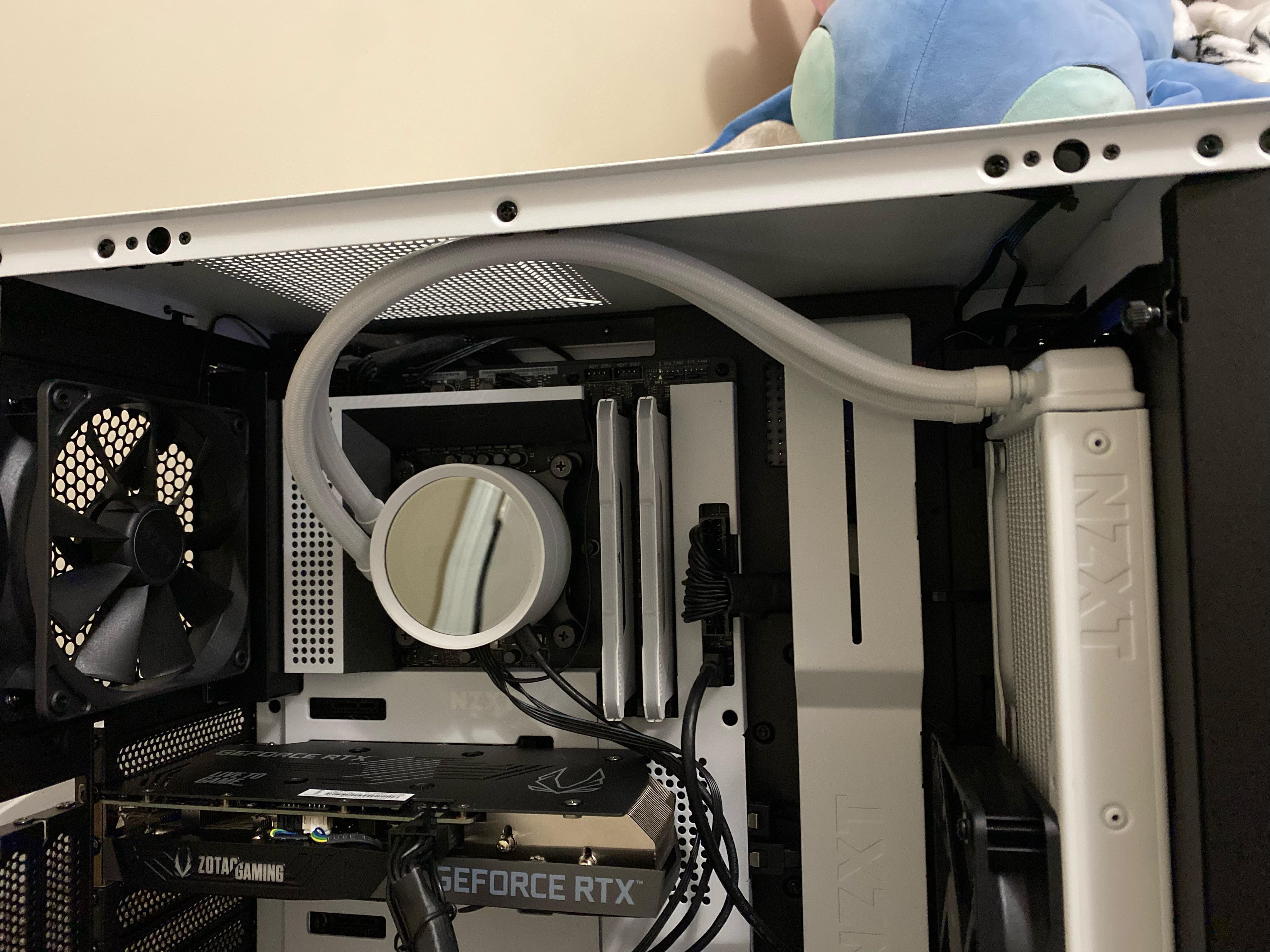 So I got a nzxt kraken x53 and i placed it a little funky. Do you guys