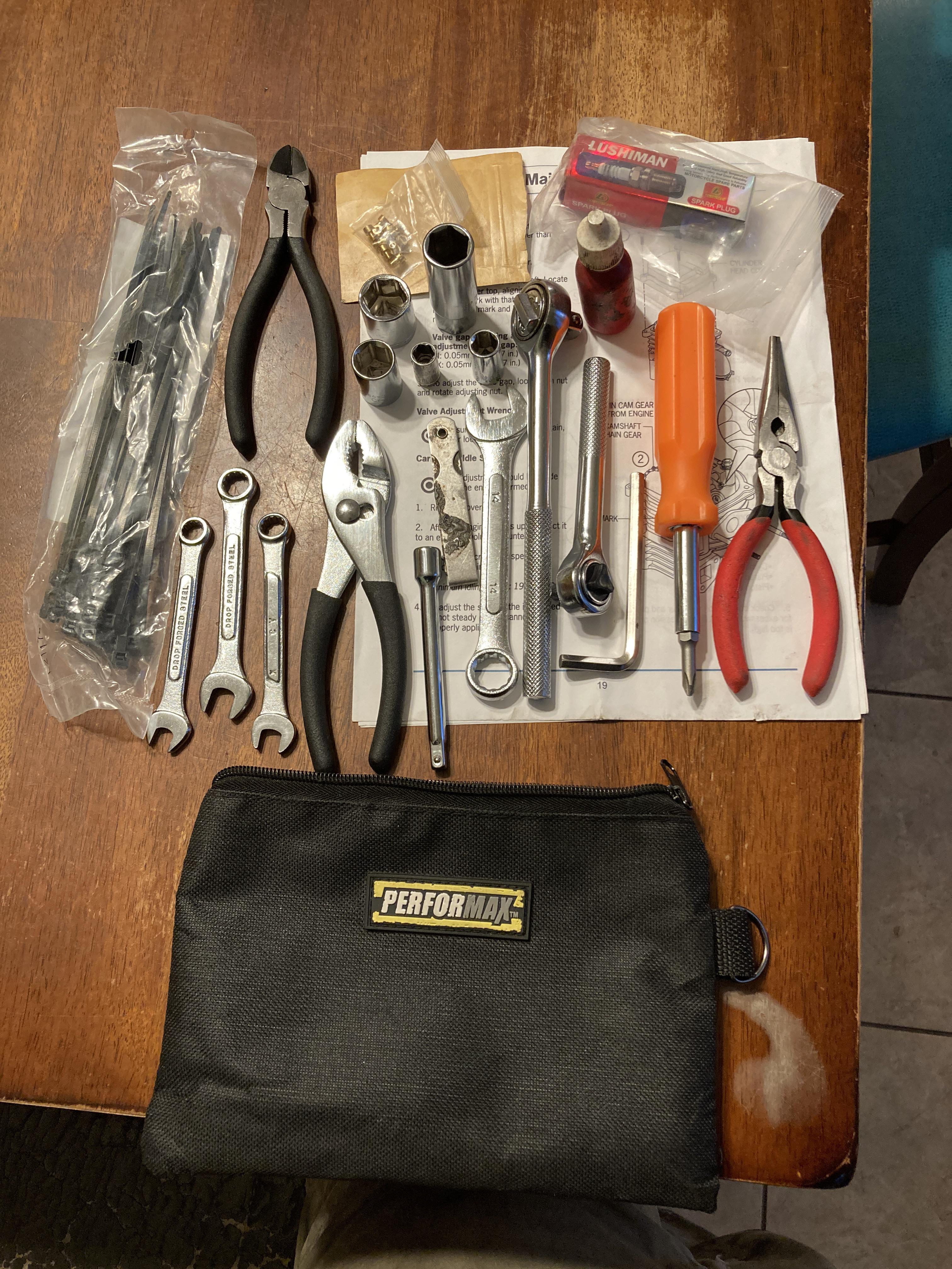 Scooter tool kit r/knolling
