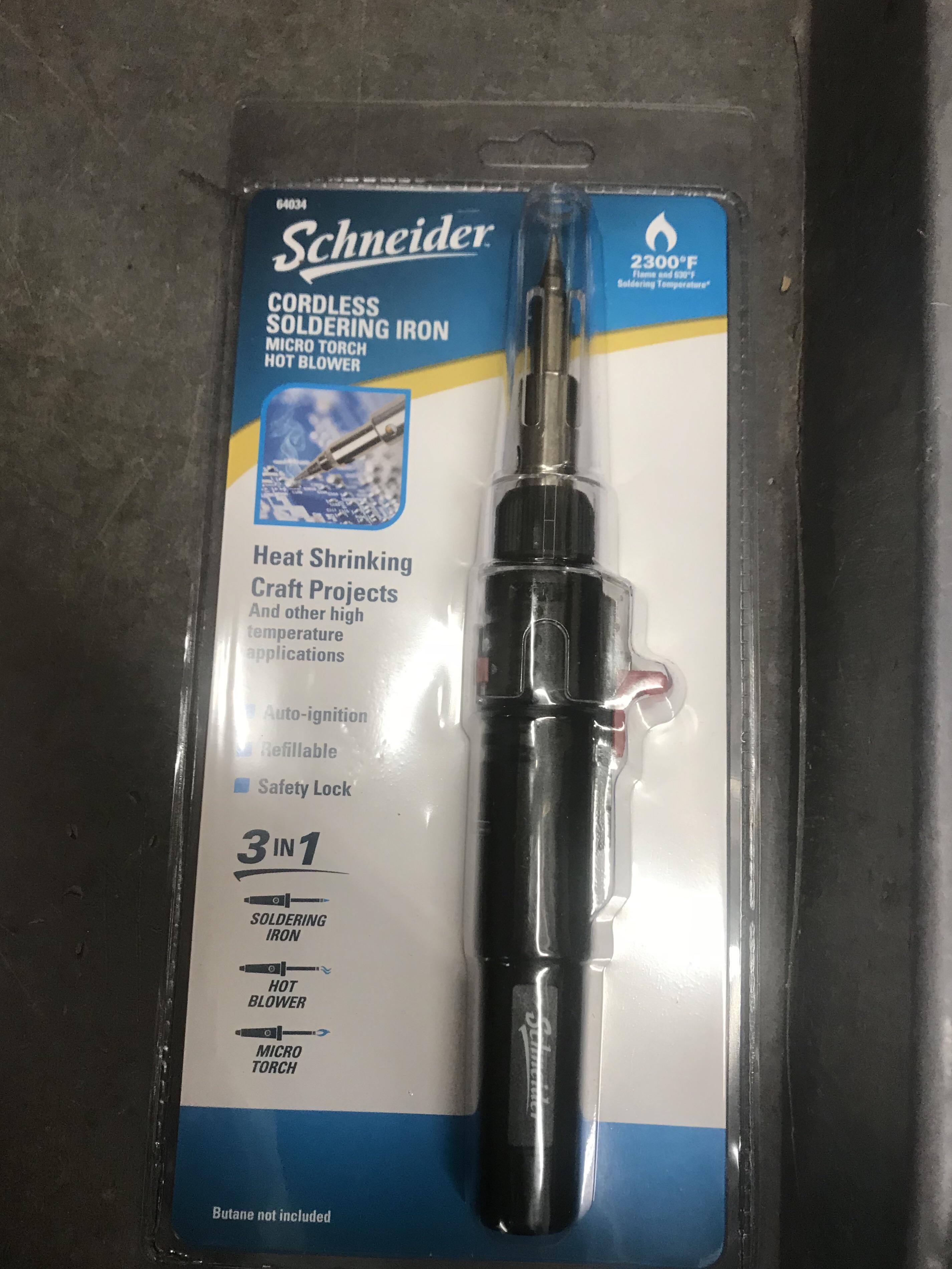 New battery powered soldering iron r/harborfreight