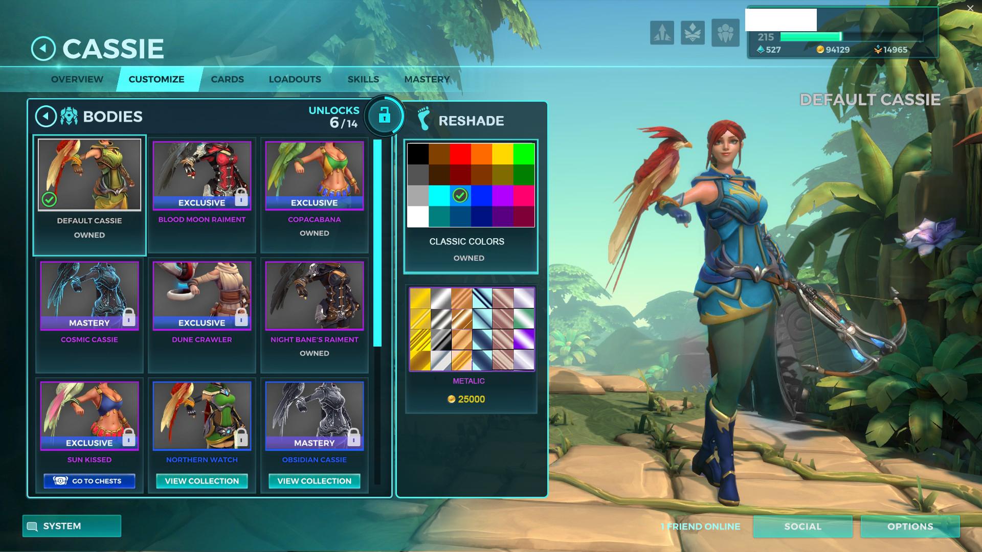 Paladins can do this though... more customization. r/Paladins
