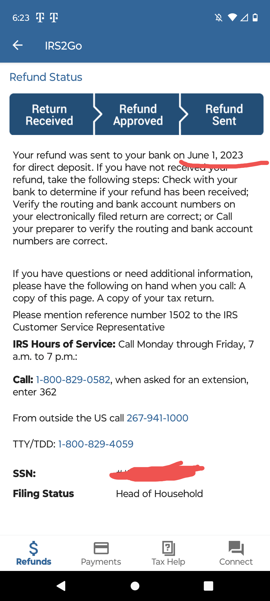 Pending Tax Advocate case for 2021 return with recovery rebate credits