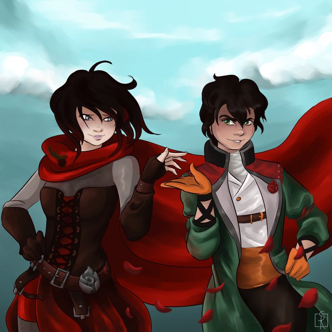 Ruby and Oscar by Shein Ri RWBY