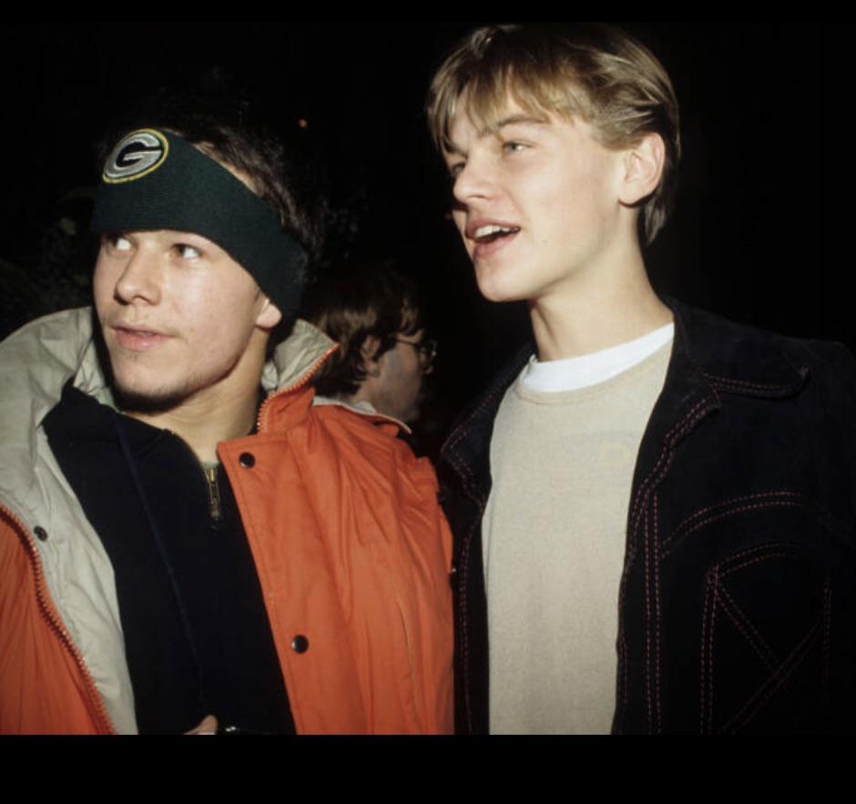 Mark Wahlberg and Leonardo DiCaprio, who became friends while filming