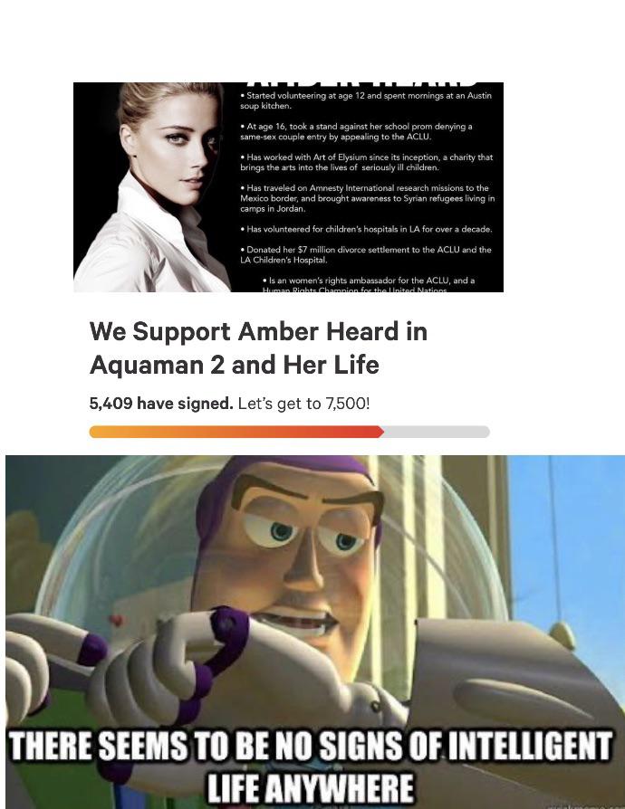 "BUT AMBER HEARD IS A WOMEN" memes