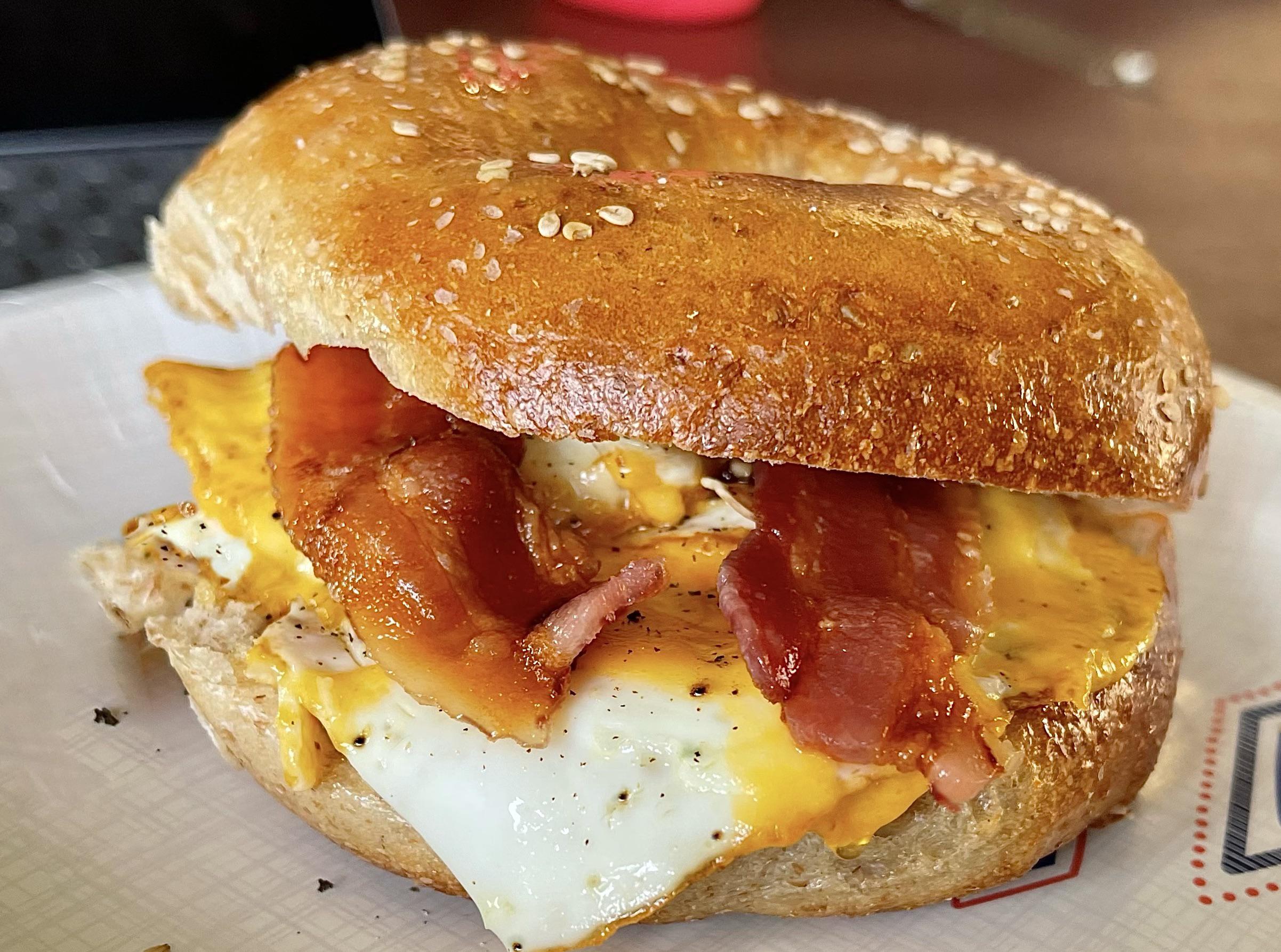 [Homemade] bagel egg sandwich r/food
