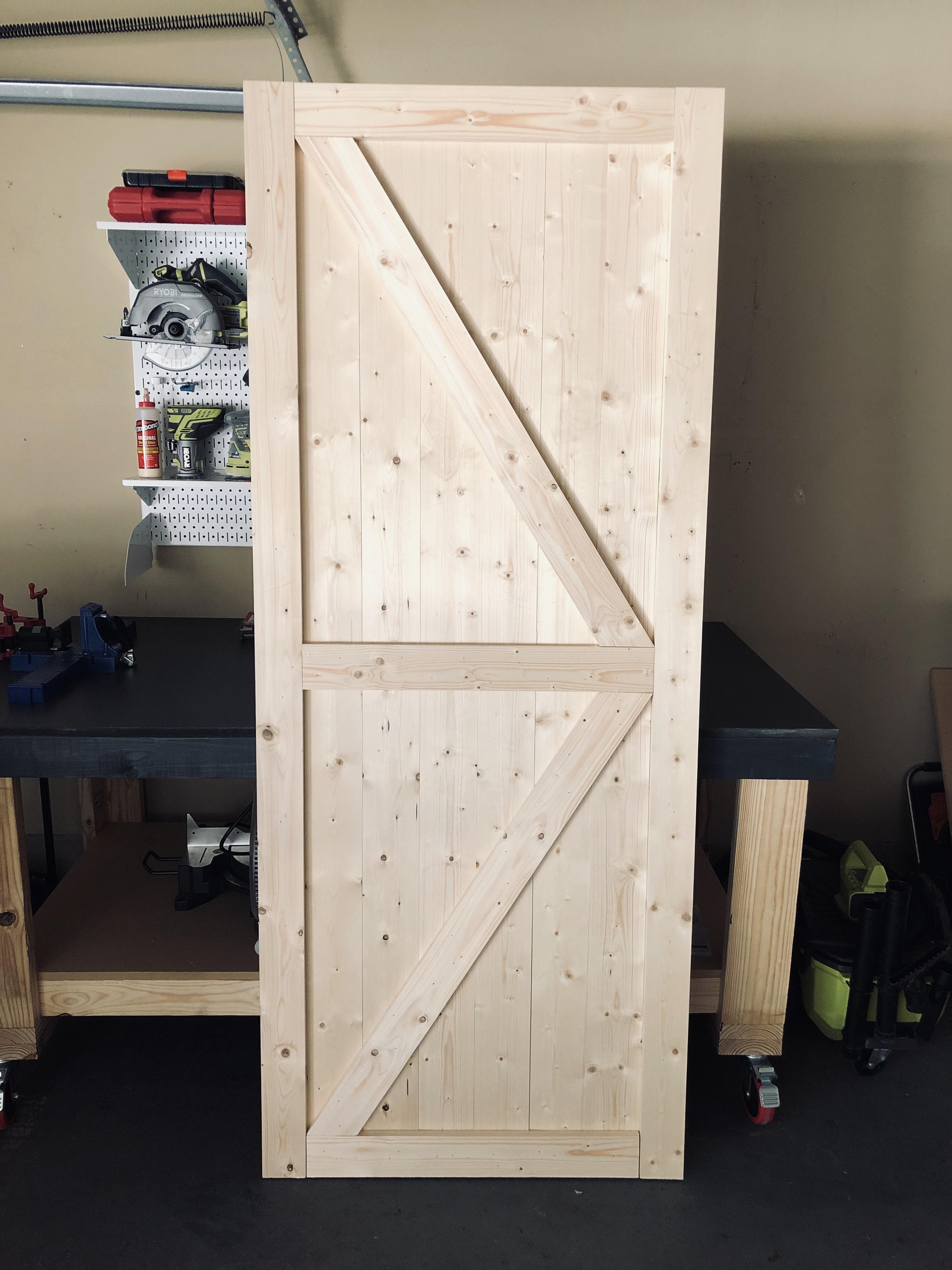 What’s the best way to finish a barn door made out of common boards