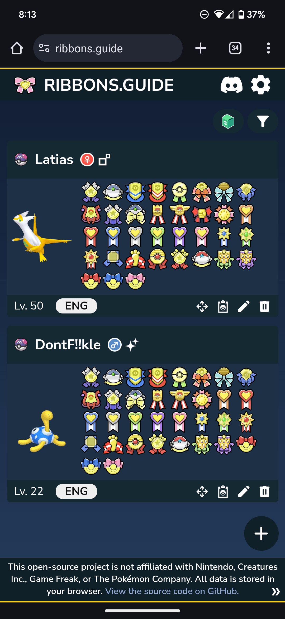 My ribbon masters so far r/pokemonribbons