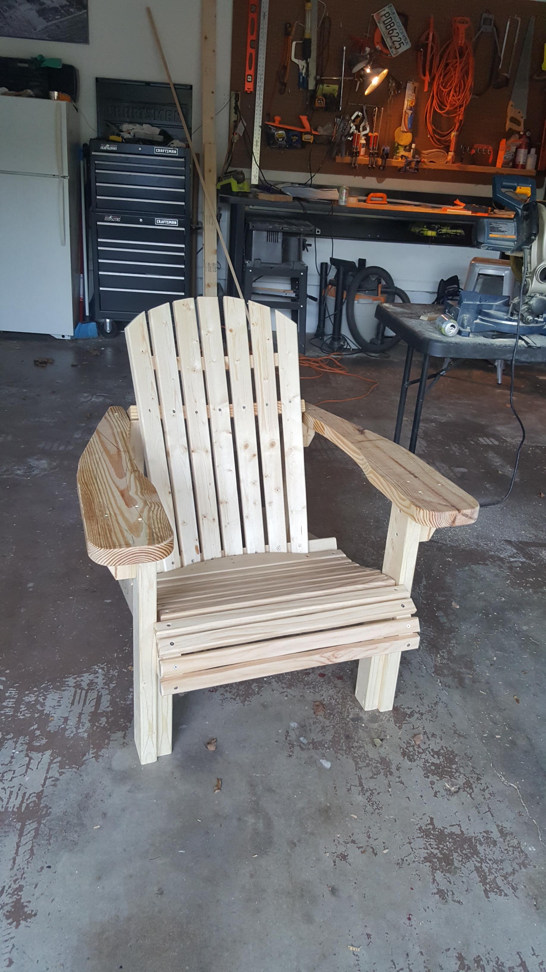 First Adirondack Chair r/woodworking