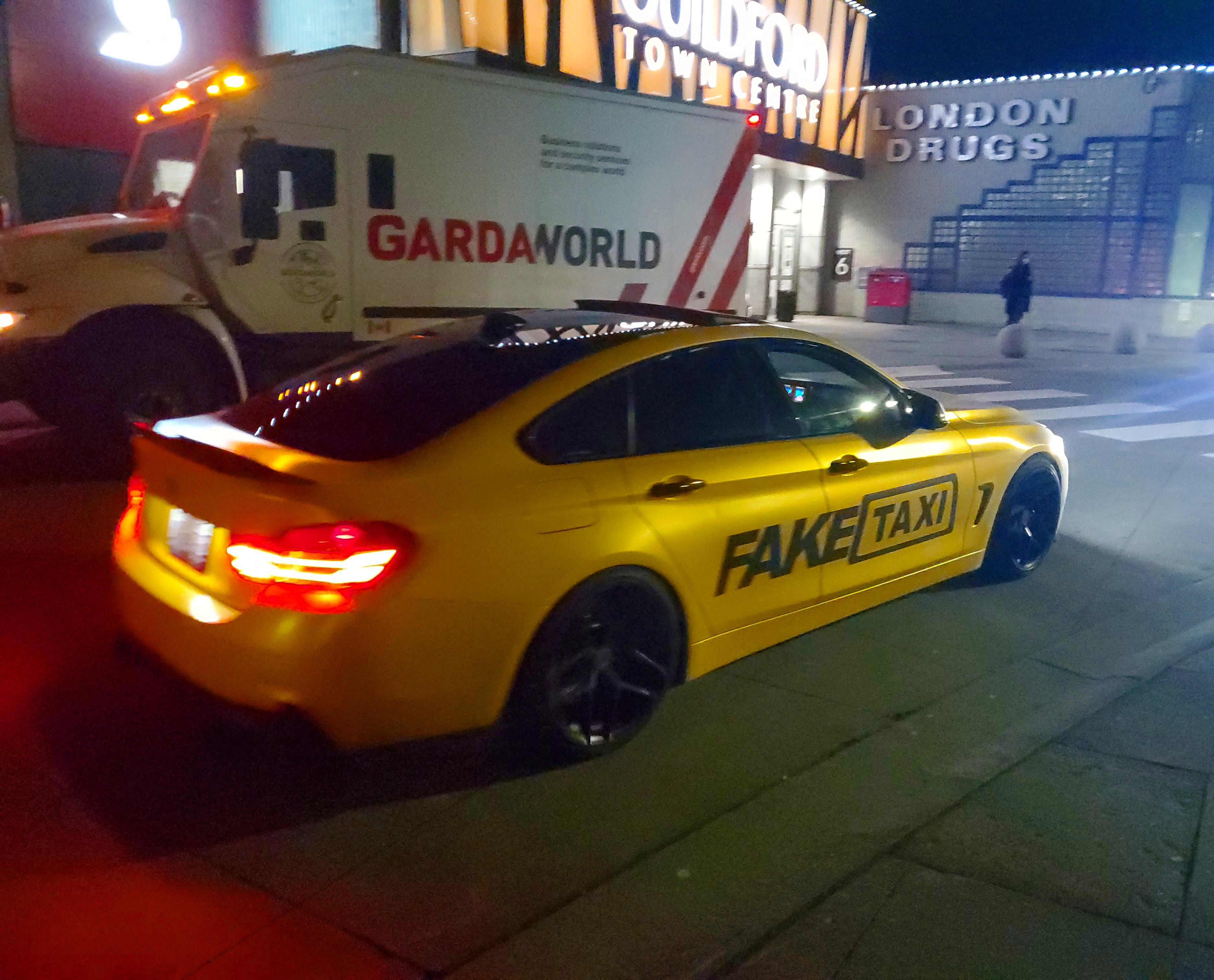 Theres a dude driving around the lower mainland in a FakeTaxi r/vancouver