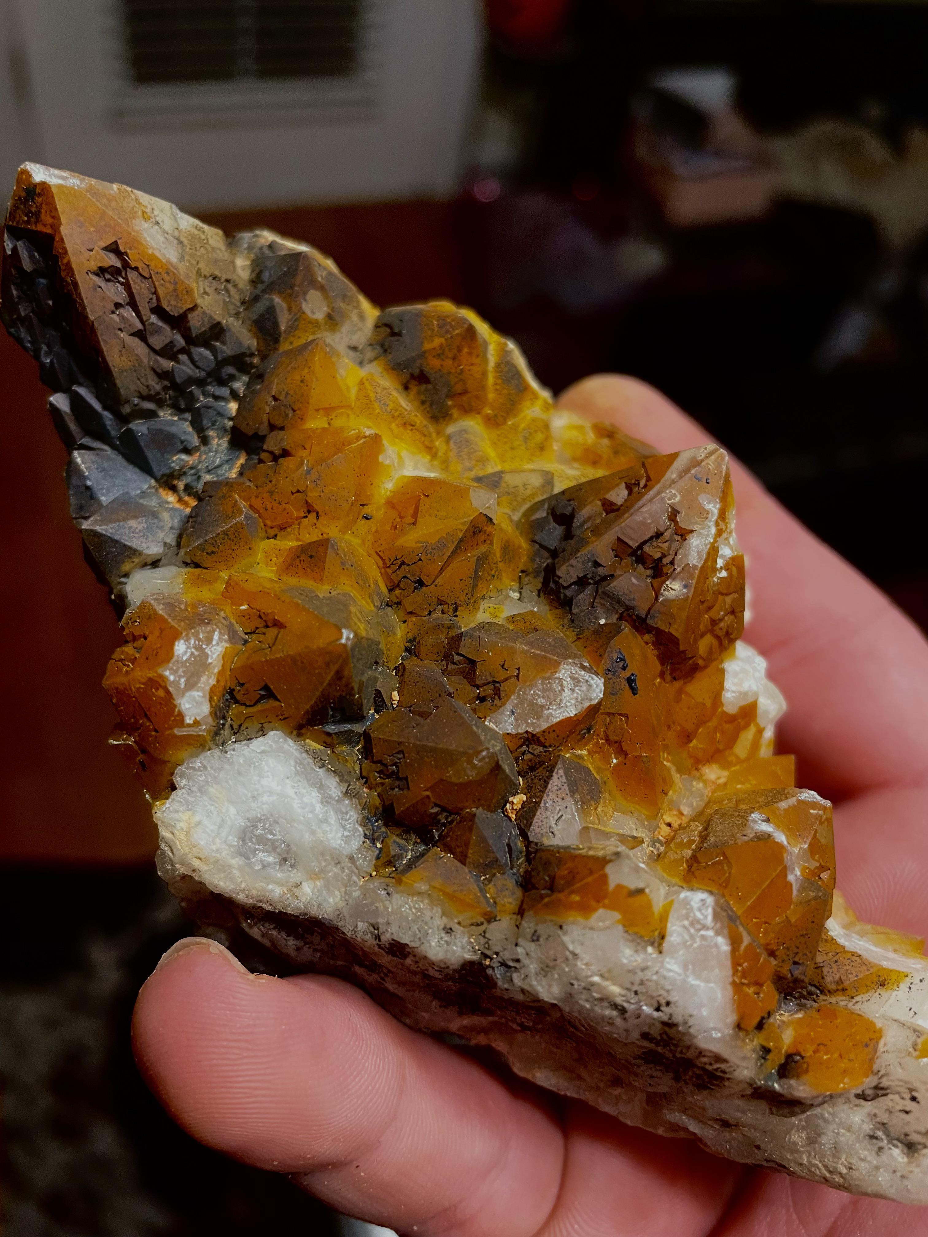 Iron stained quartz r/Minerals