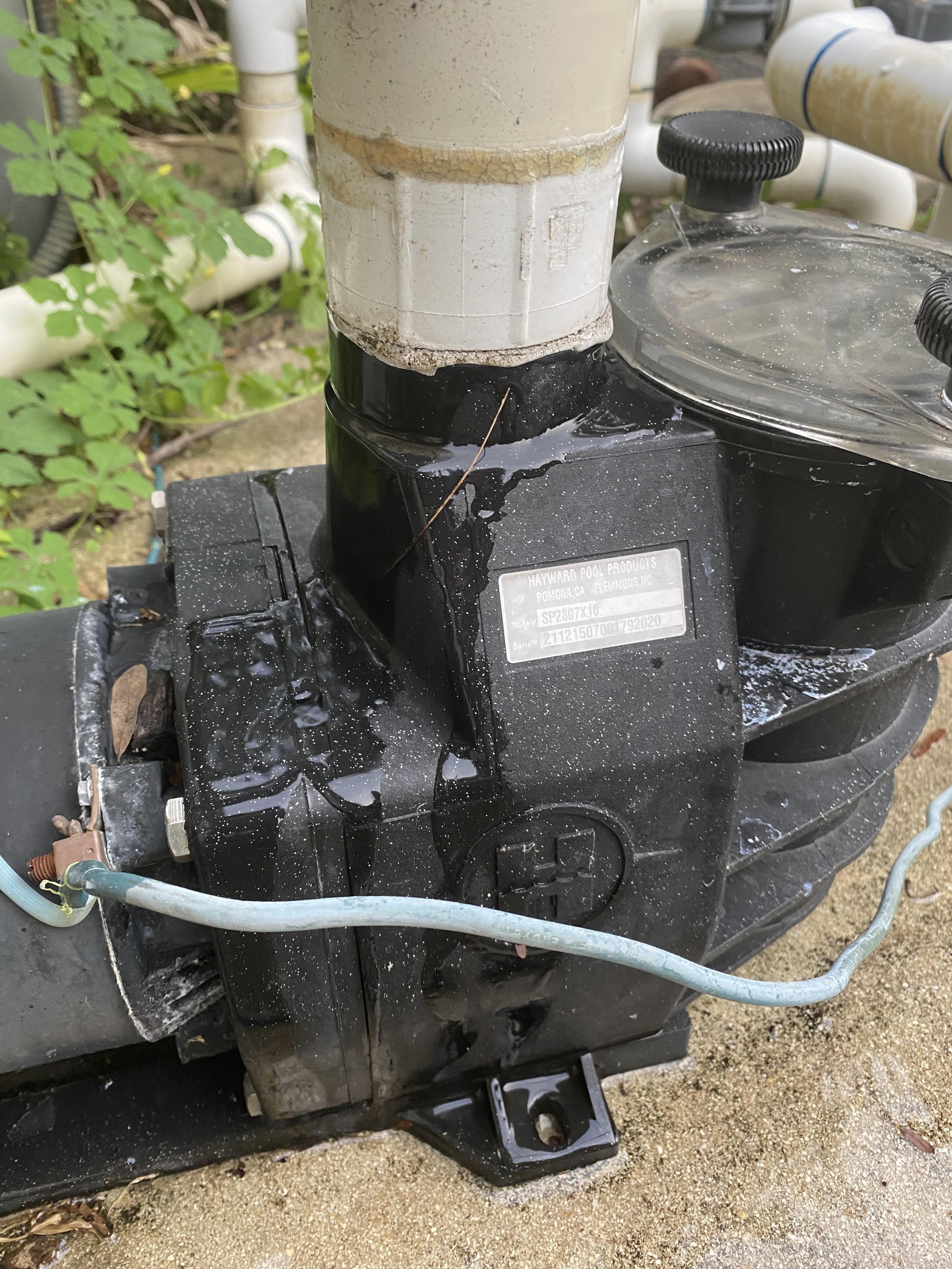 Water leaking from pipe. Is there a temporary fix I can do until pool