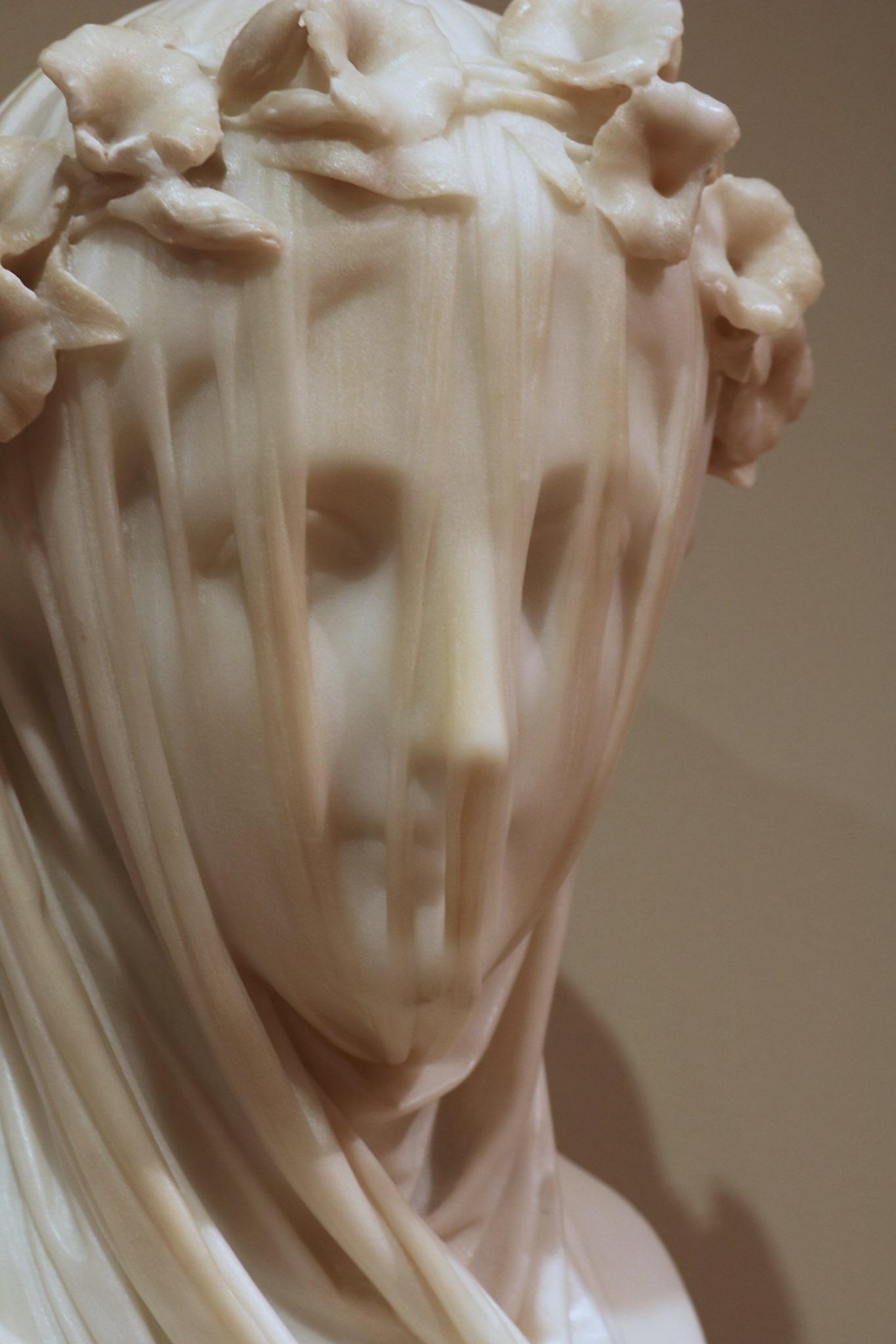 This is amazing! "Veiled Lady" by Italian sculptor Raffaelo Monti at