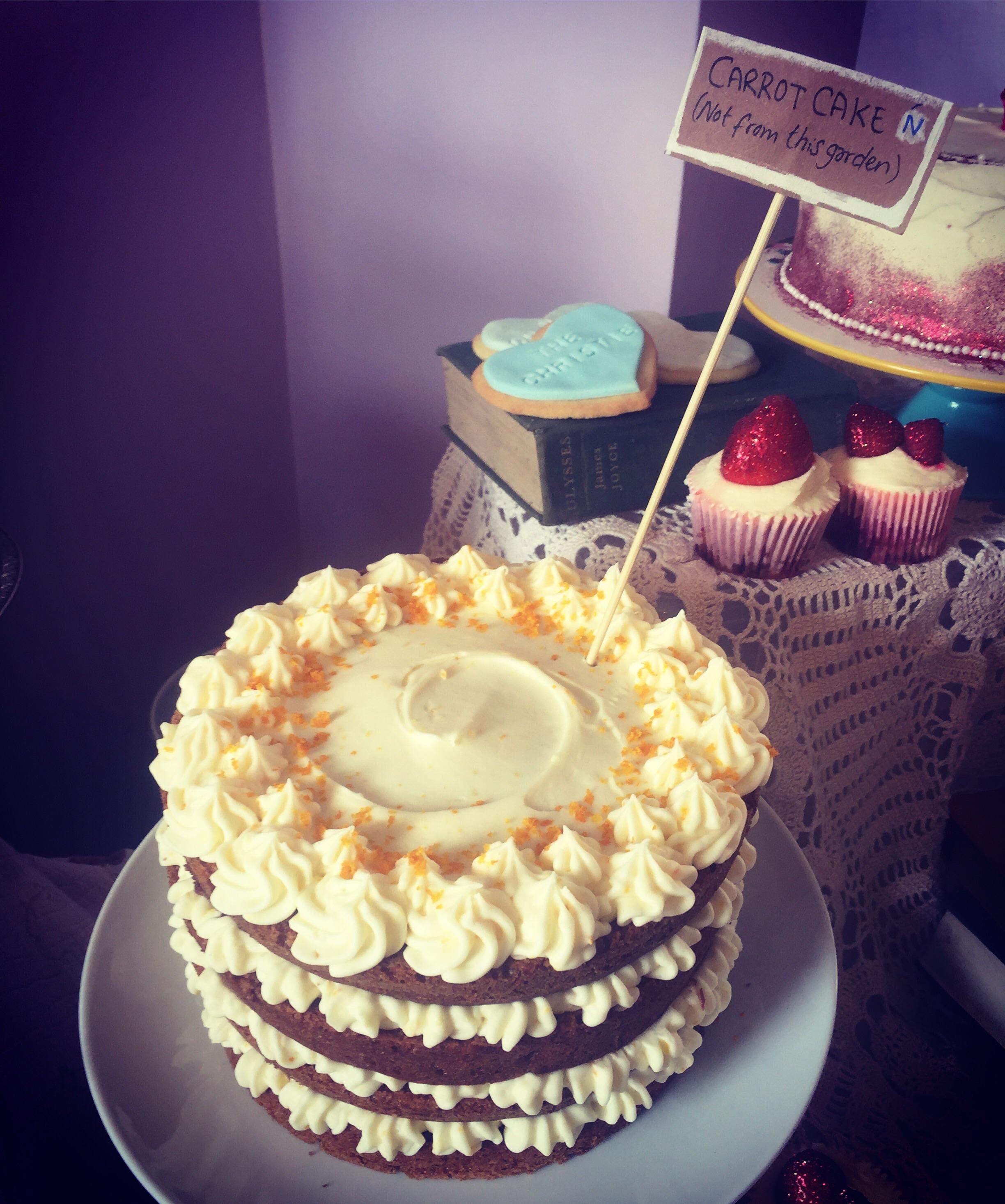 Carrot cake with orange zest cream cheese frosting r/Baking