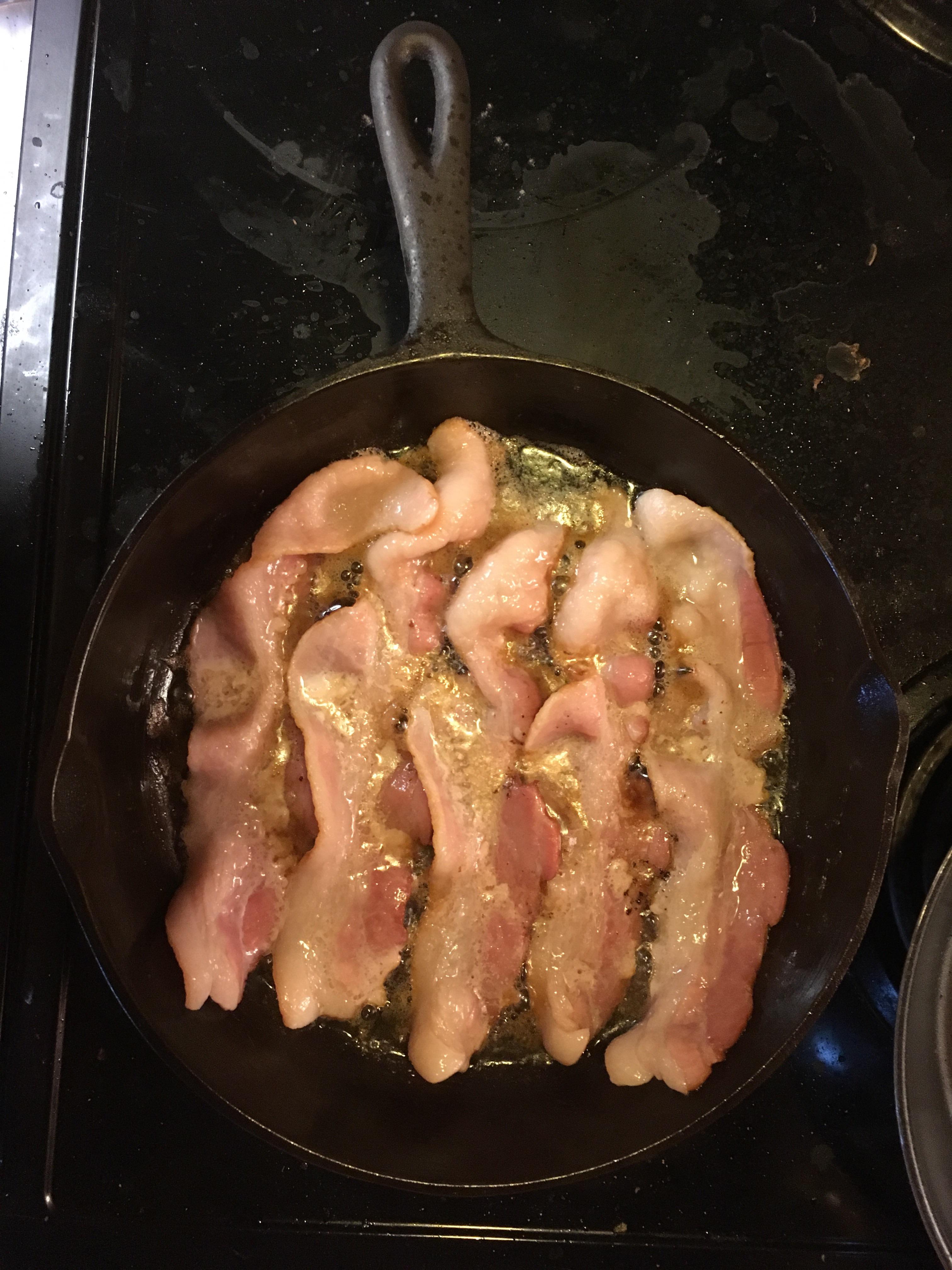 How do you Bacon? Do you drain after every batch? Three strips or four