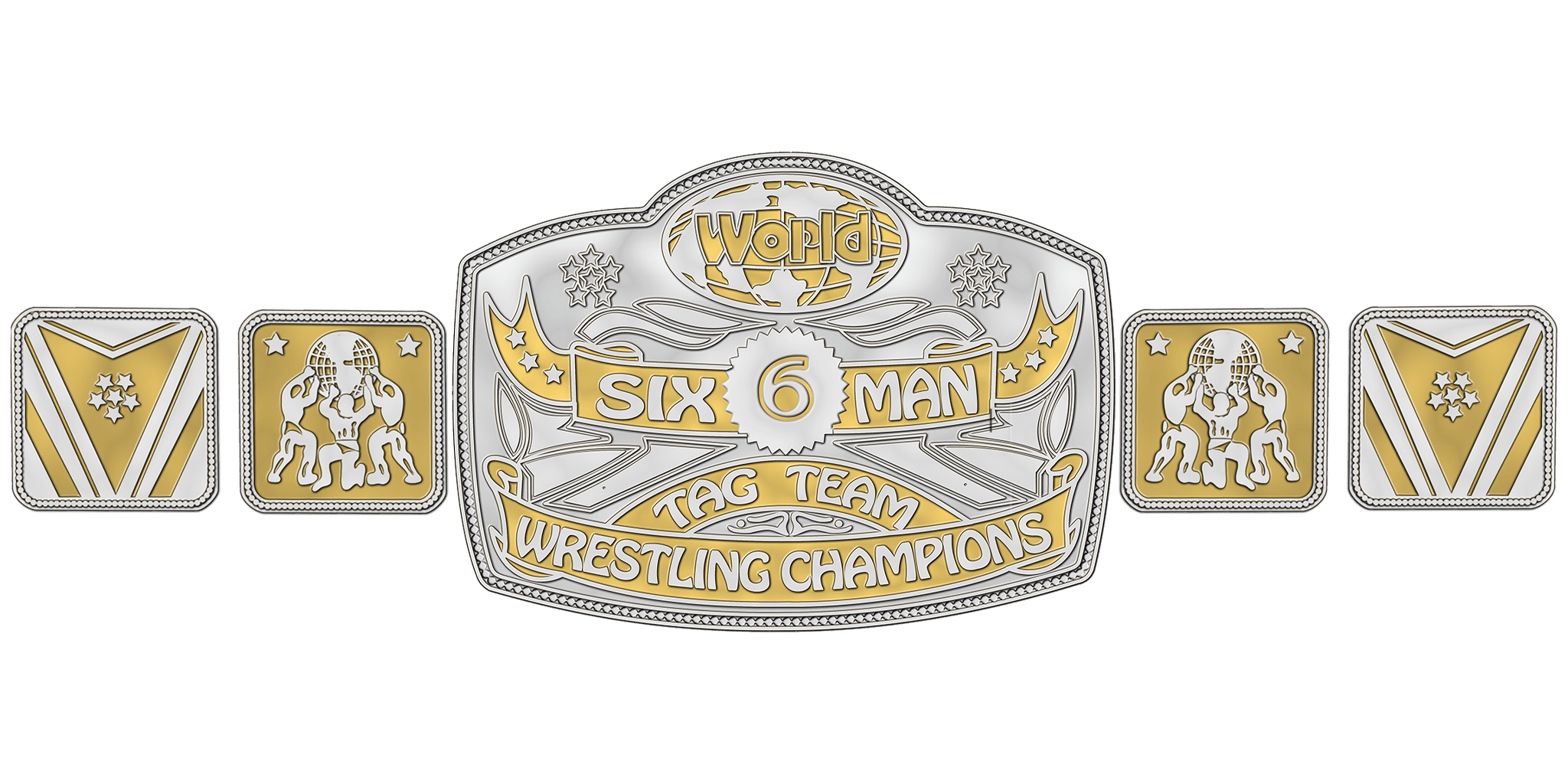 WCWA World 6 man Tag Team Championship r/WWEGames