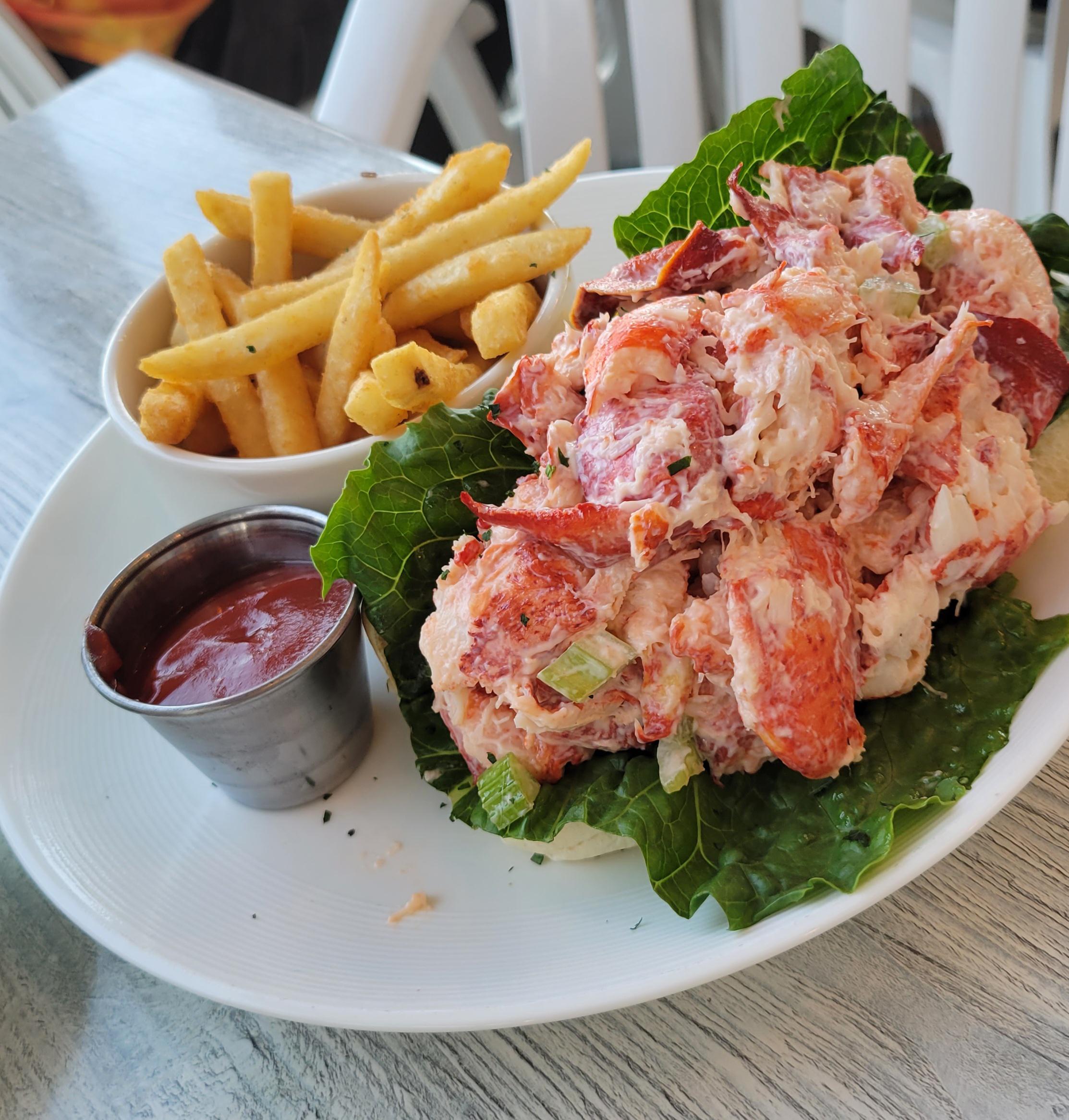[I ate] New Hampshire lobster roll & fries r/food