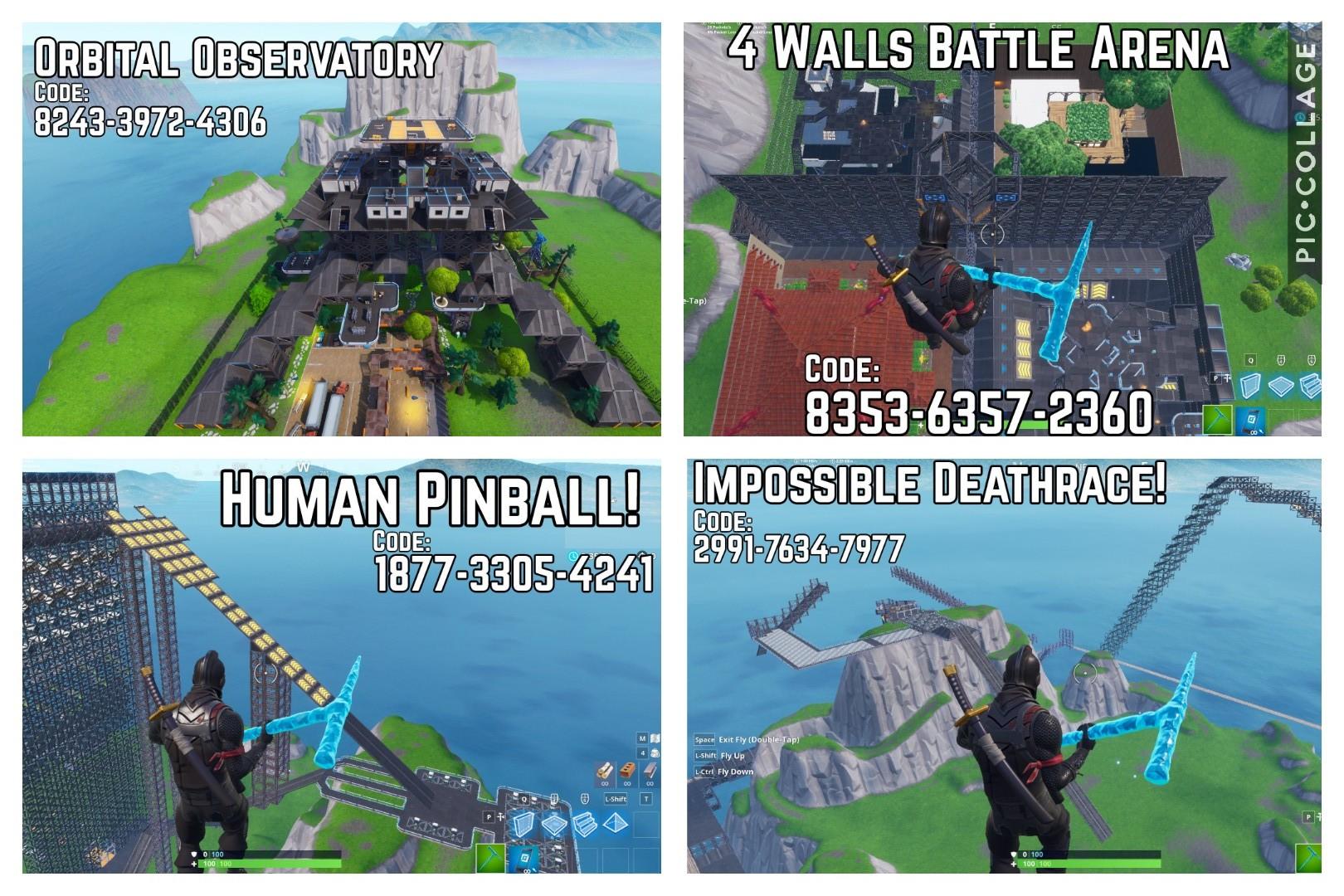 4 Published Maps with codes. Minigame, race, battle grounds & 