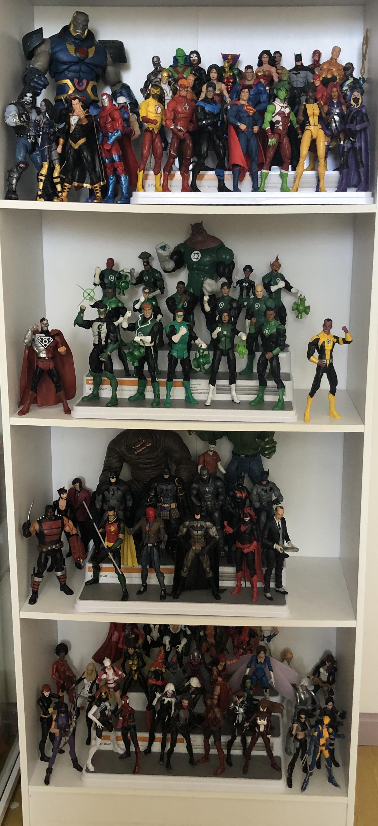 Happy New Year! DC shelves + selected Marvel Legends females r/ActionFigures