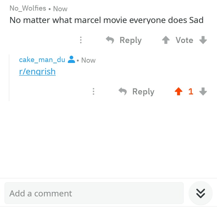 Marcel movie are my favorite r/engrish