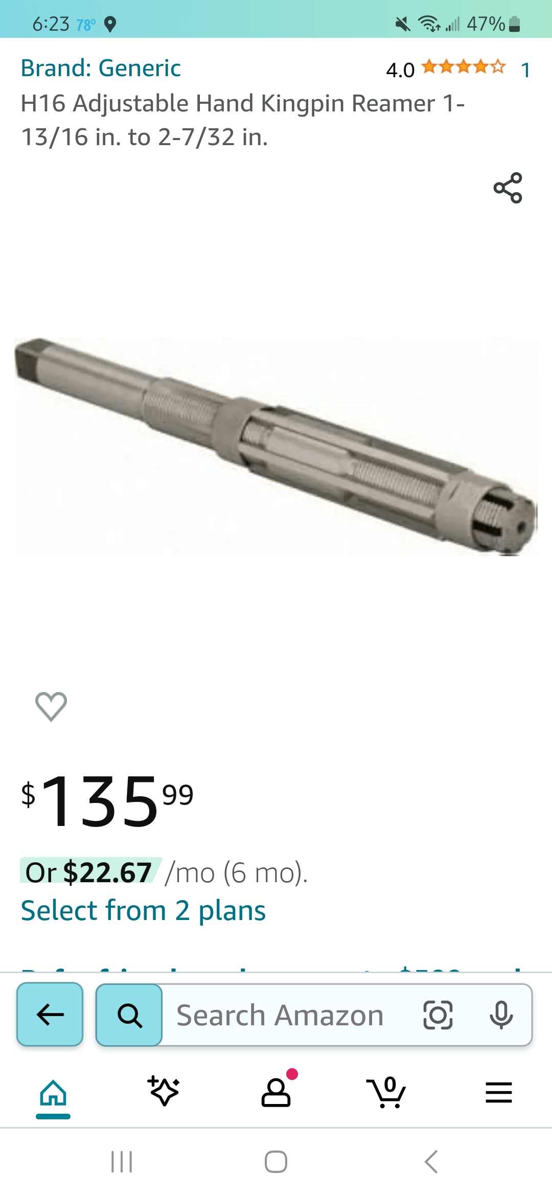 what kinda king pin reamer y'all use? this was on Amazon, wondering if