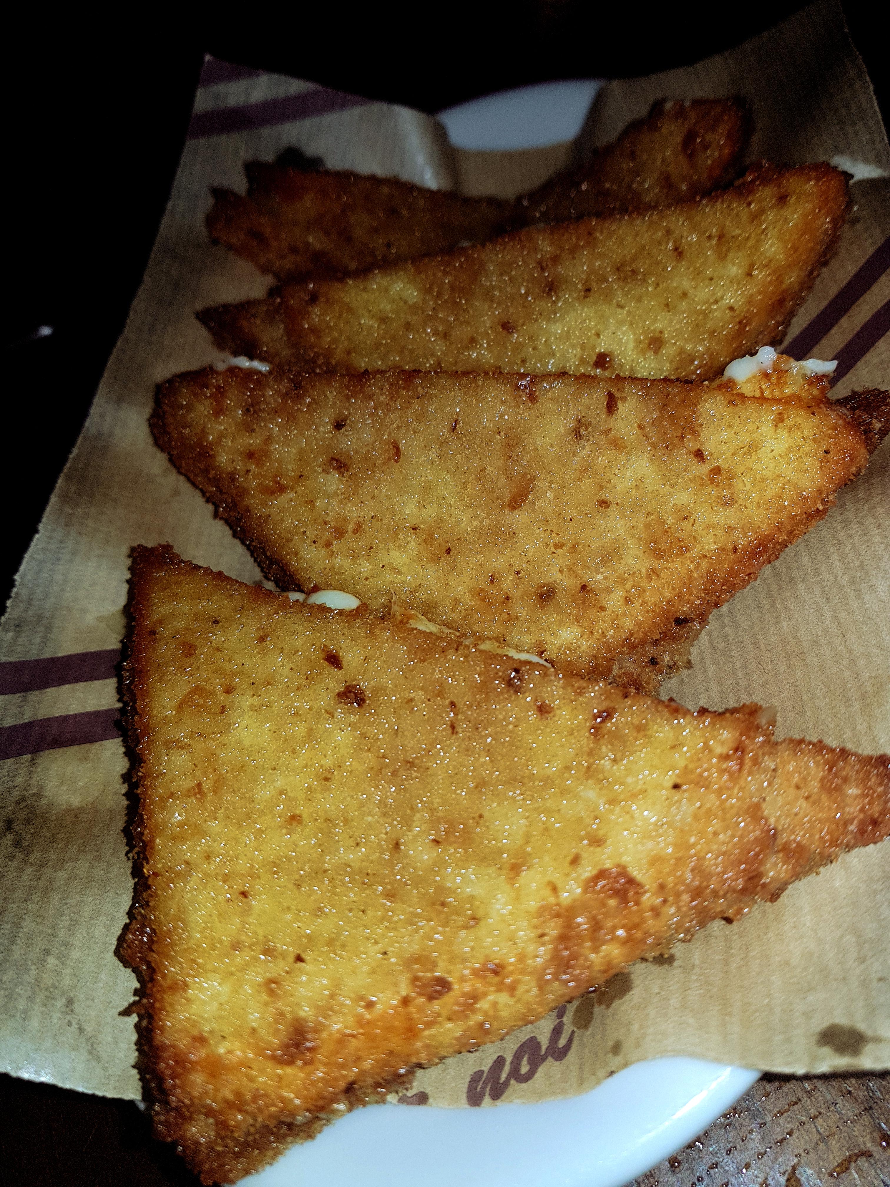 [I ate] tasty fried mozzarella cheese. Nothing else, just good Italian