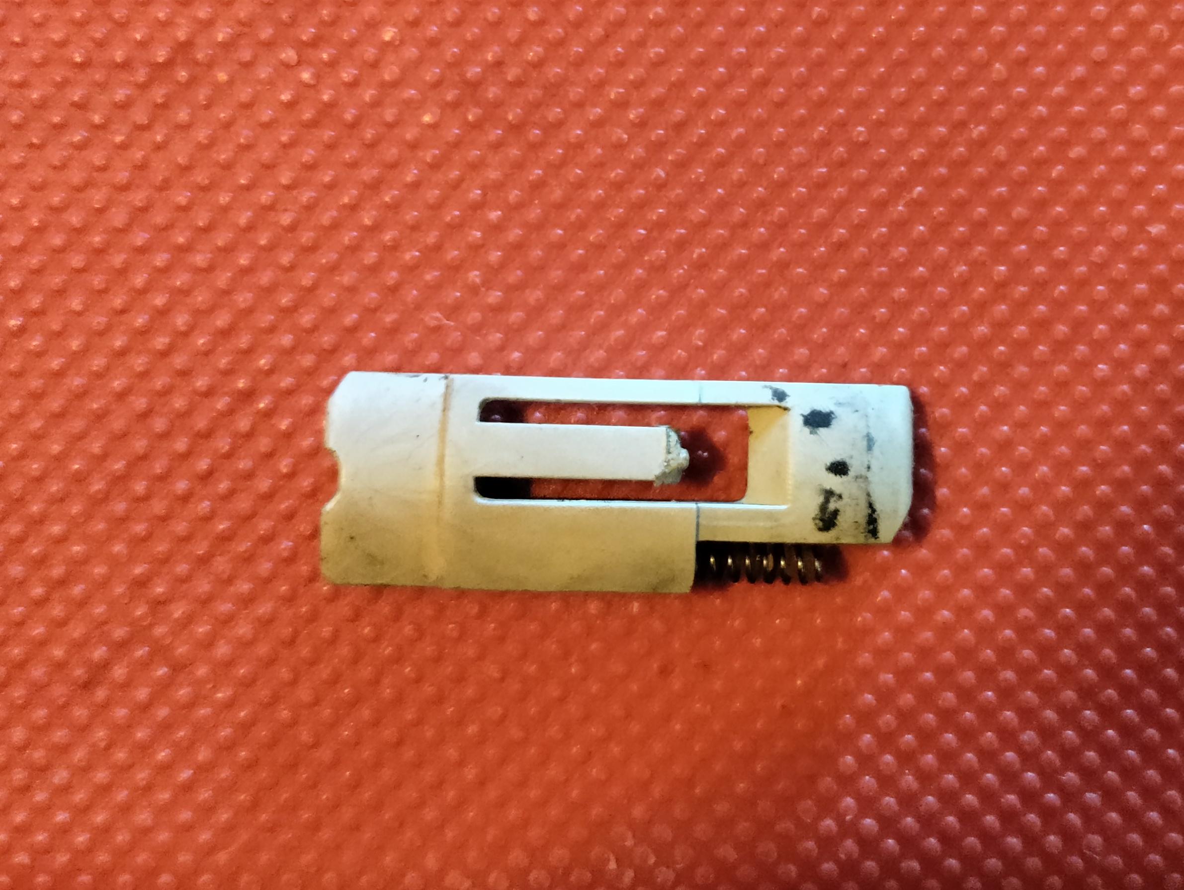 Working on steering column (lock cylinder jammed) and this fell out