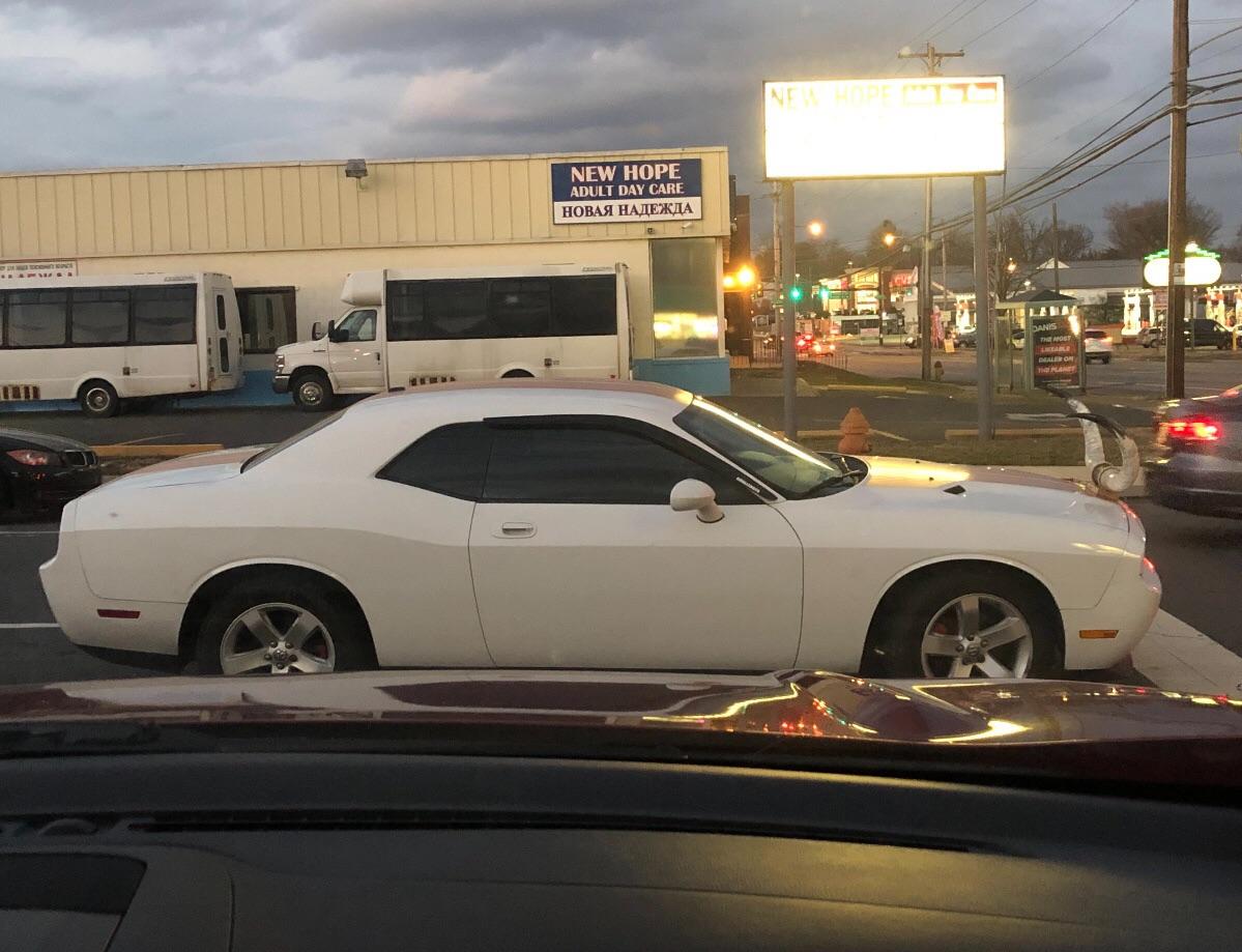 Love how those bull horns are the only modification to the car (Found