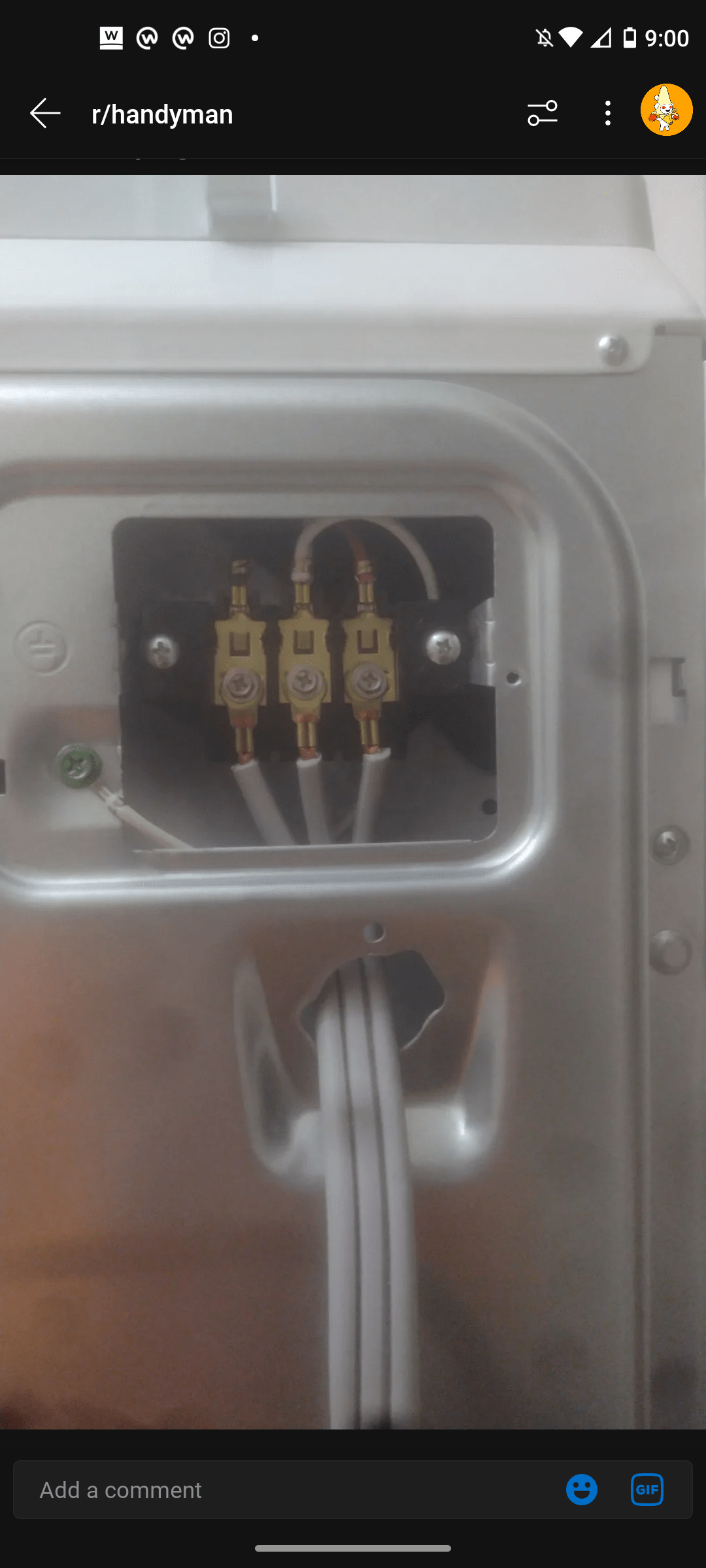 How is the wiring for this 3 prong dryer? I'm aware I need a clamp. : r