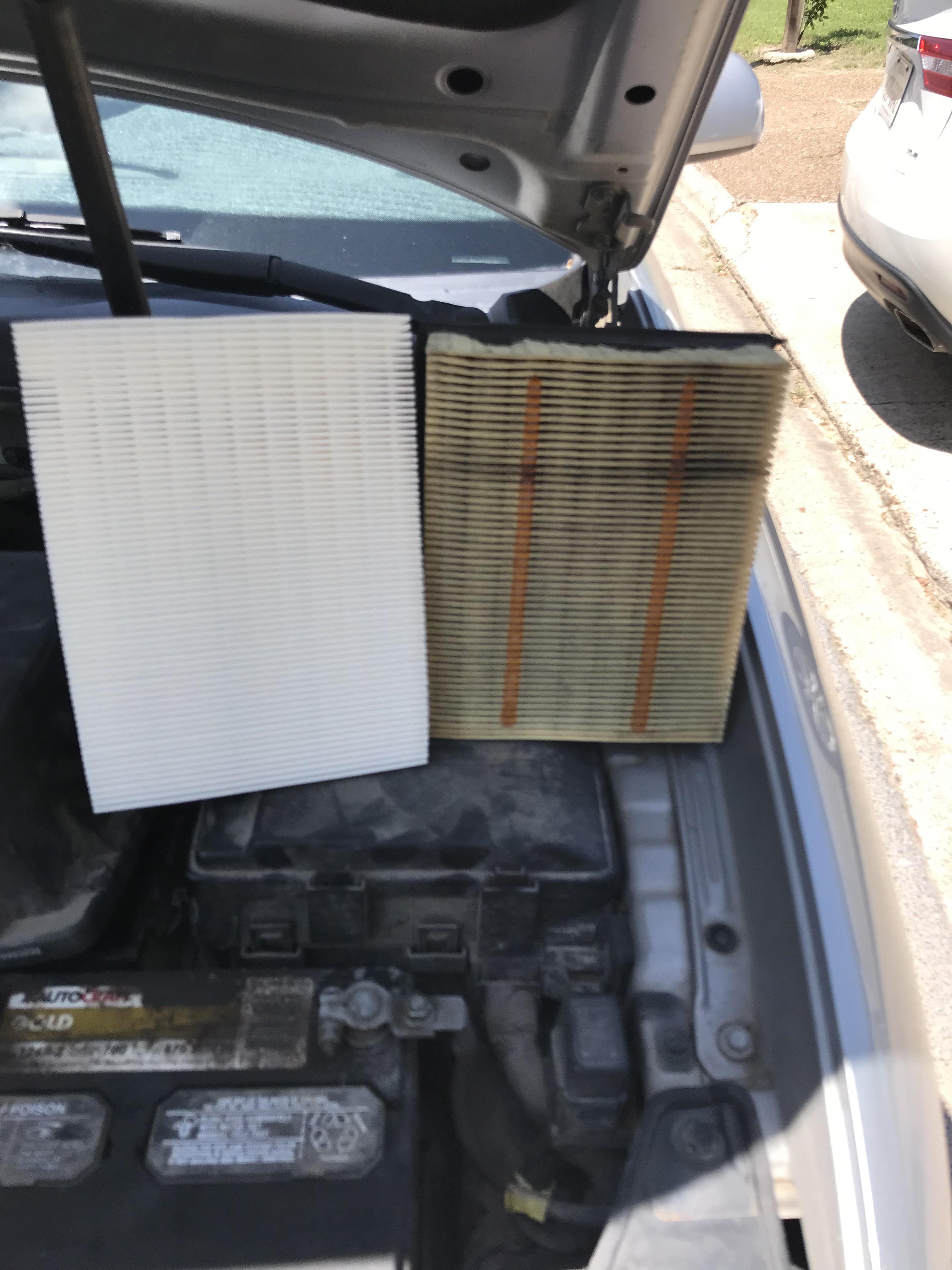 Here’s a reminder to change the air filter, I posted recently about a
