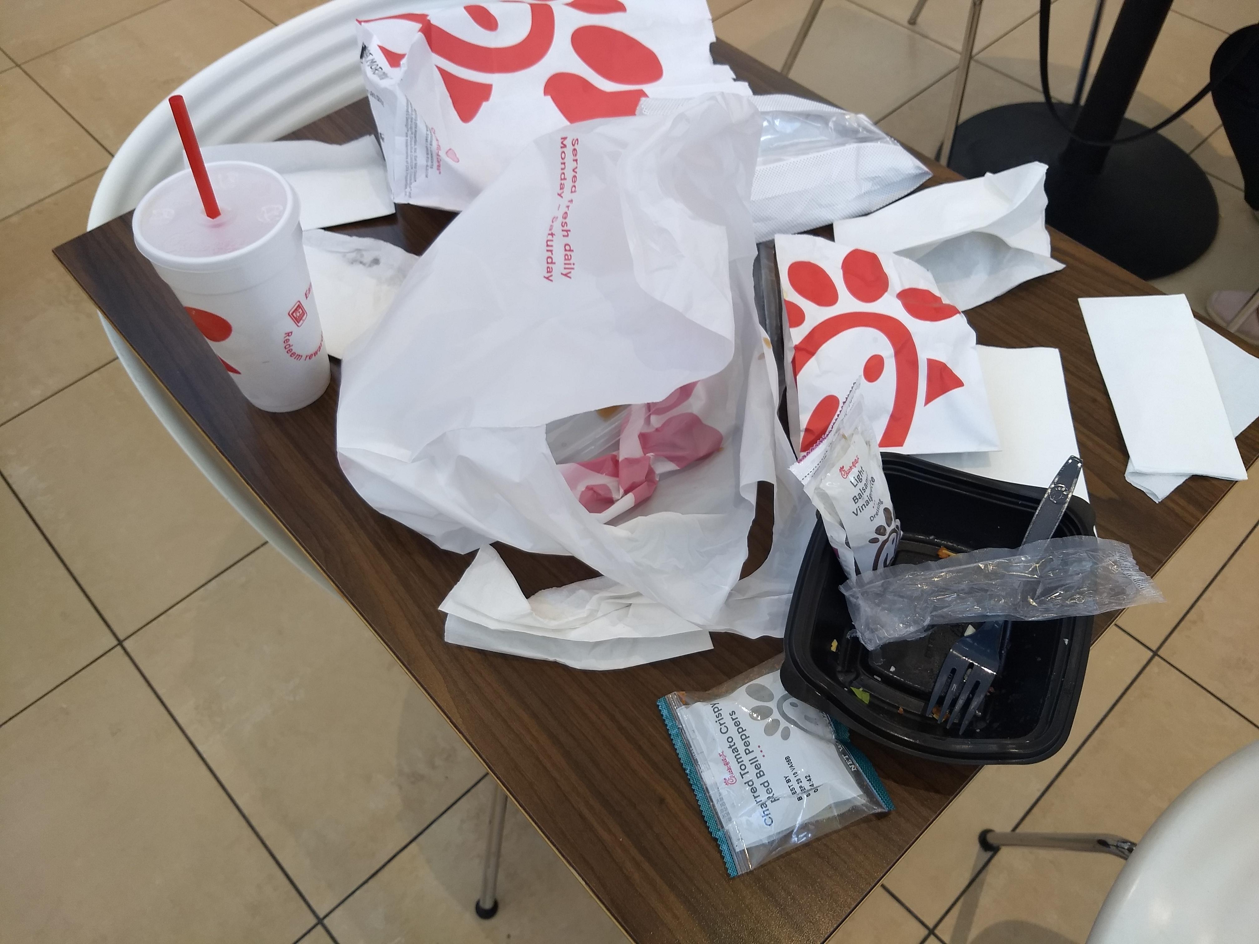 This is a LOT of packaging for a single value meal. r/ChickFilA