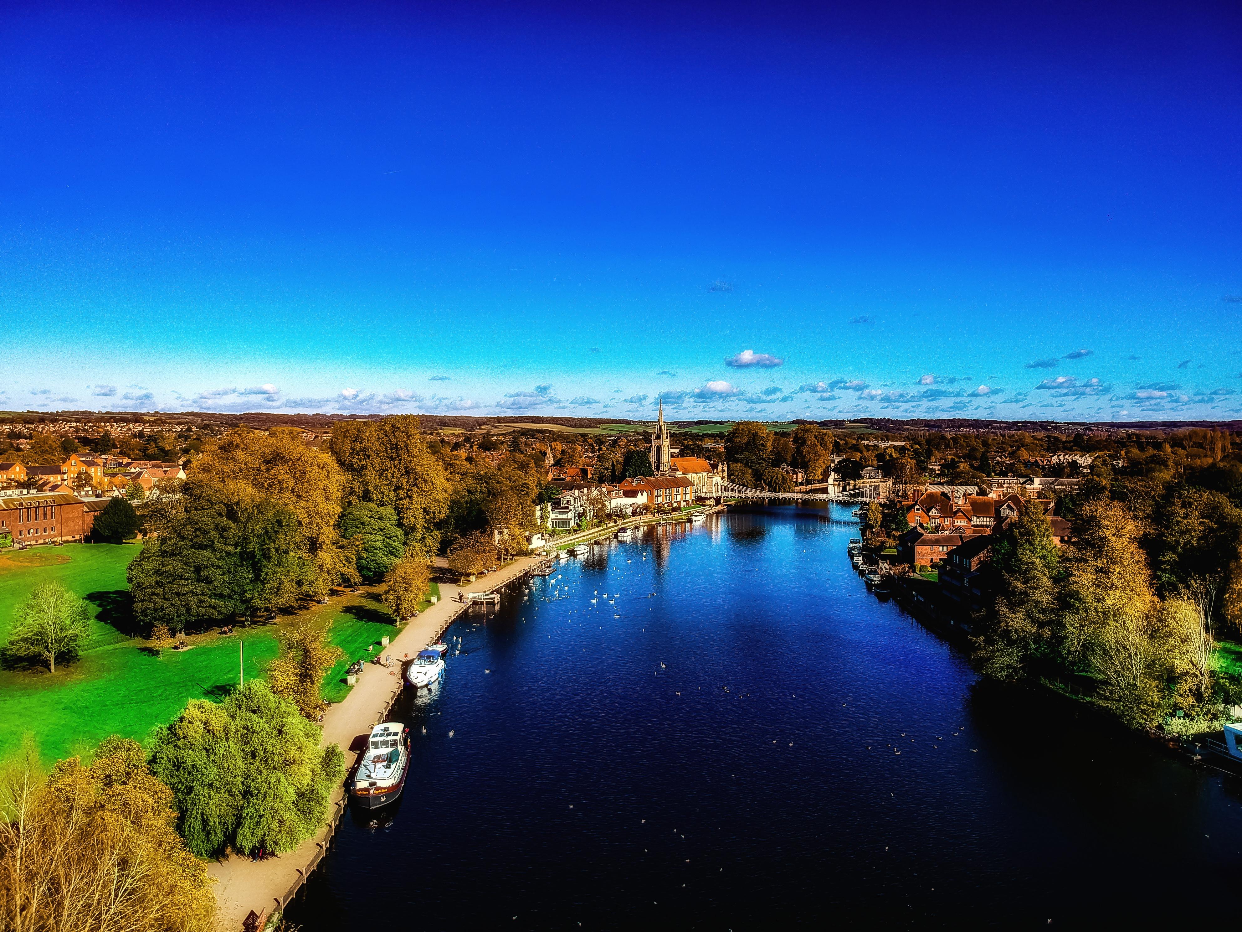 River Thames, Marlow, Buckinghamshire. r/DJISpark