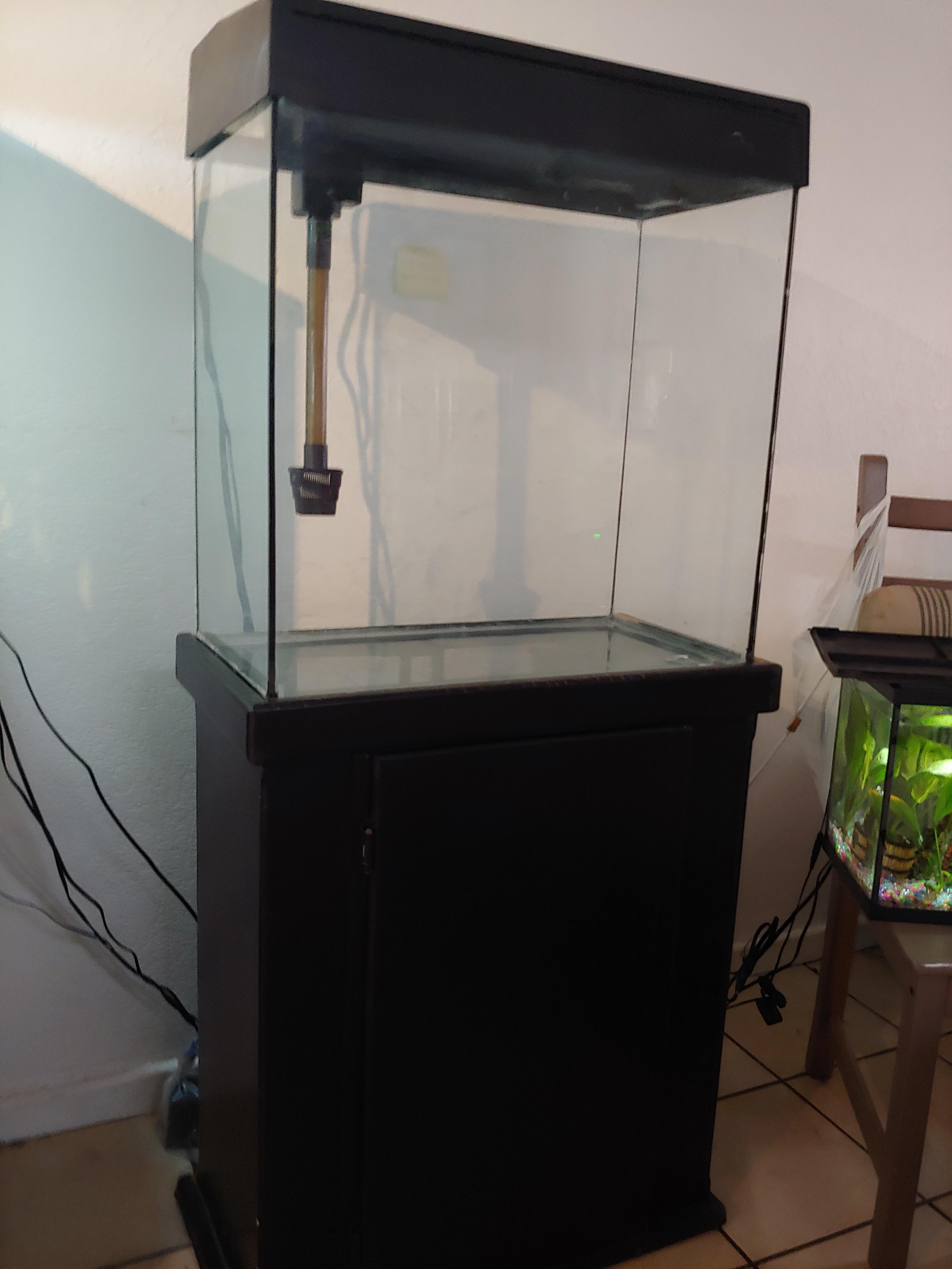 Post clean up, no leaks, still trying to figure out tank size, got told