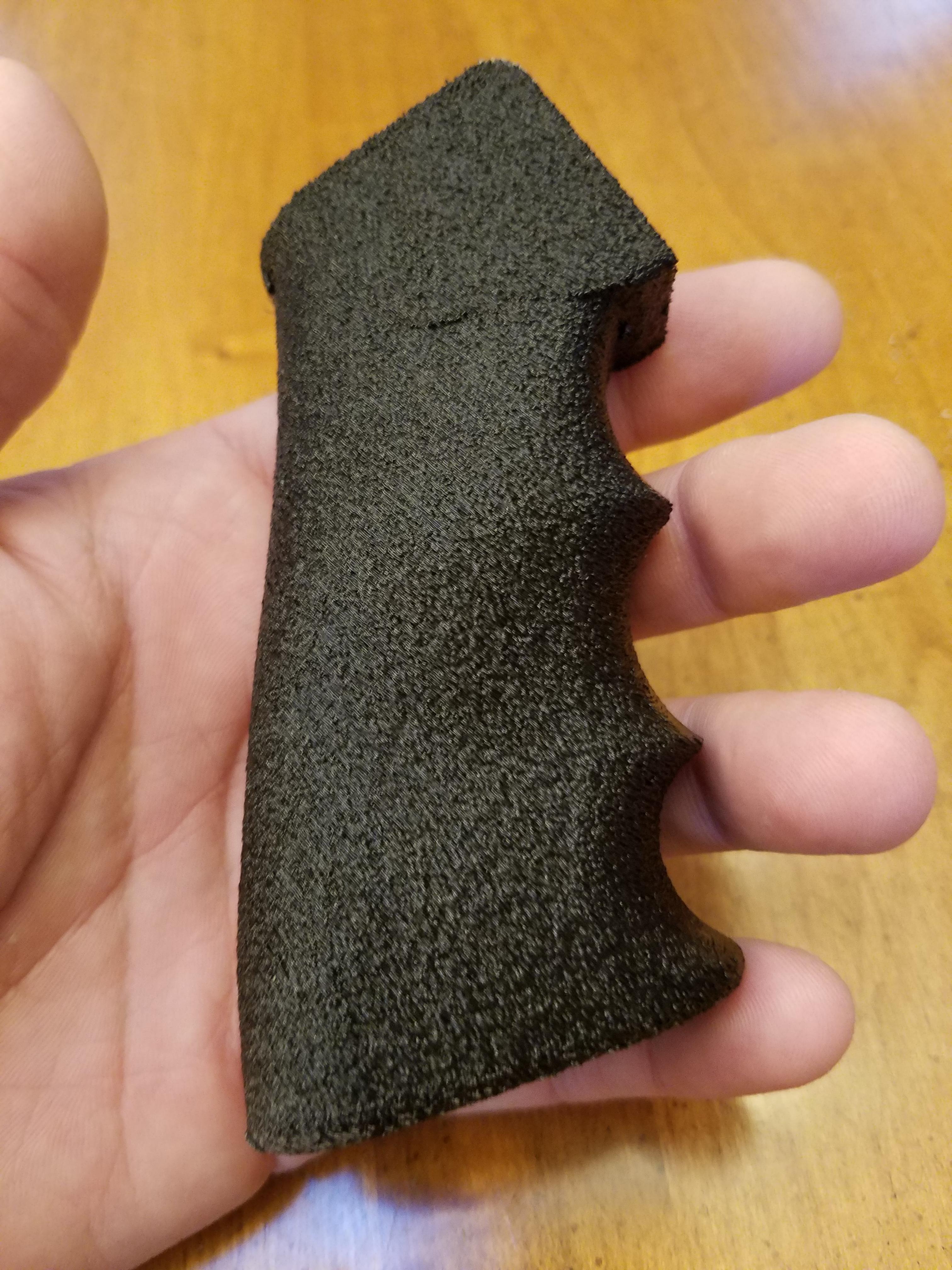 I thought I'd try my hand at 3D printing my own parts Ergo grip for