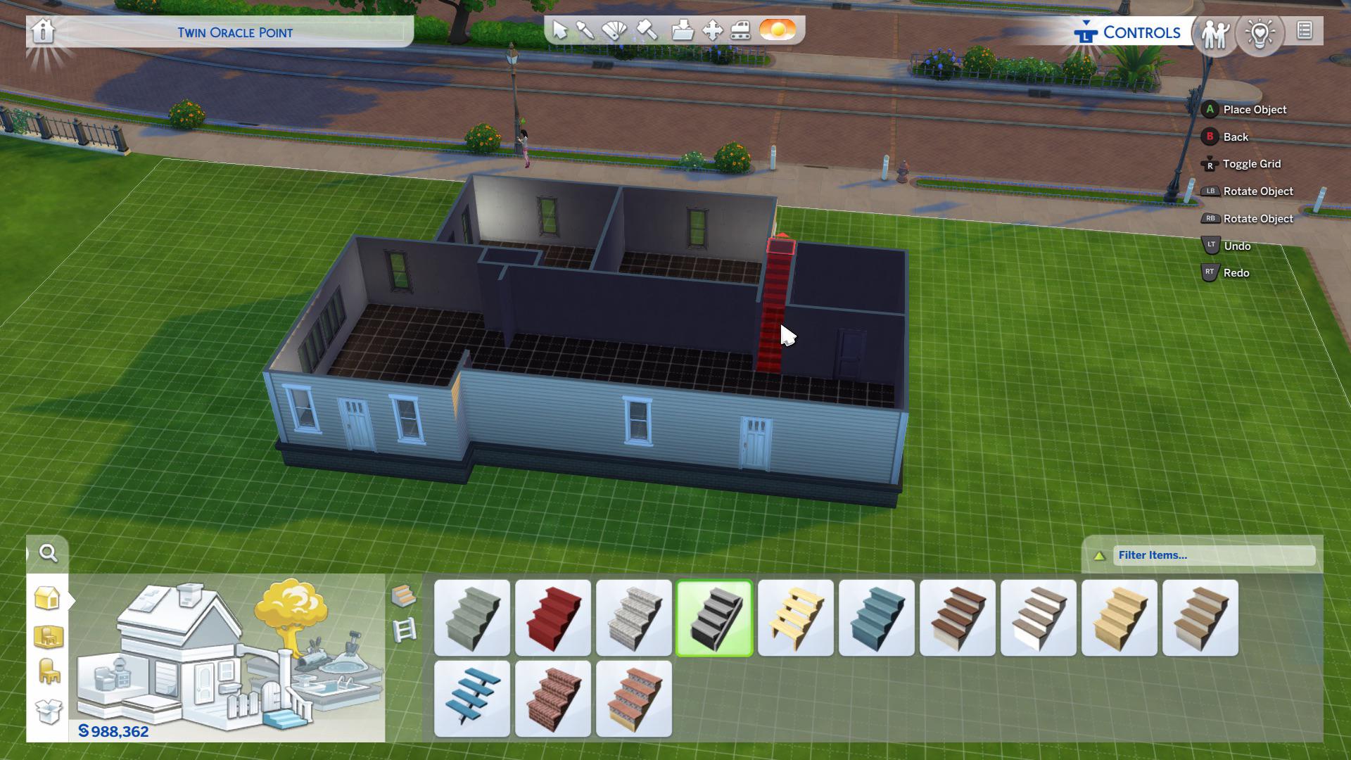 Why can’t I place these stairs here? It says it can’t intersect with