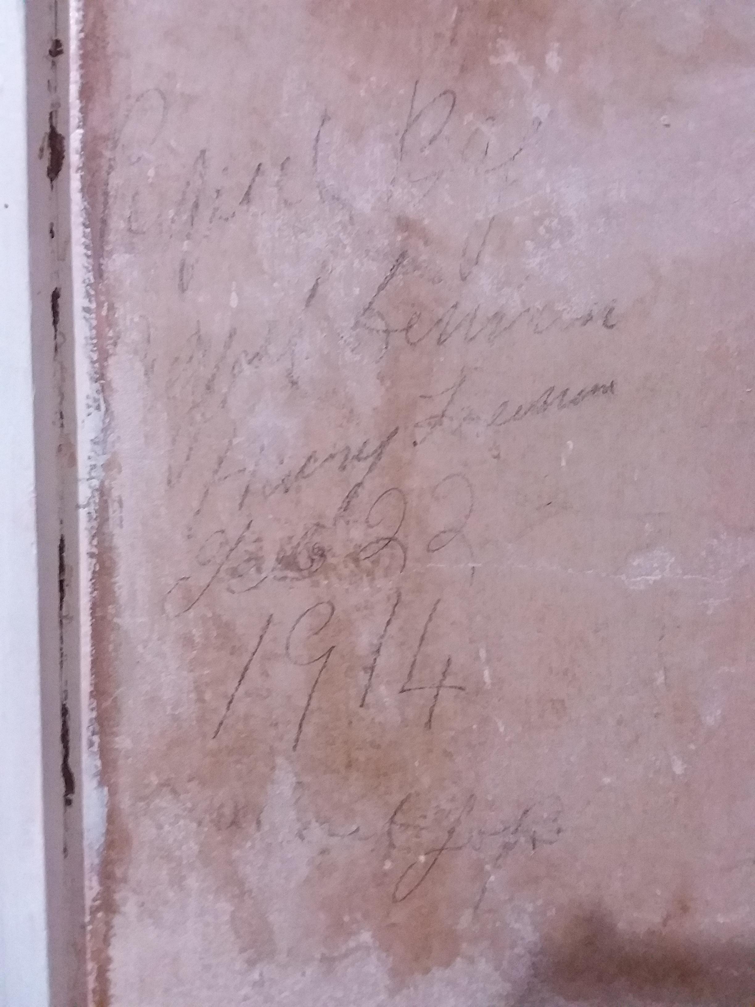 Stripping wallpaper and found this hoping someone can read it r/Ancestry