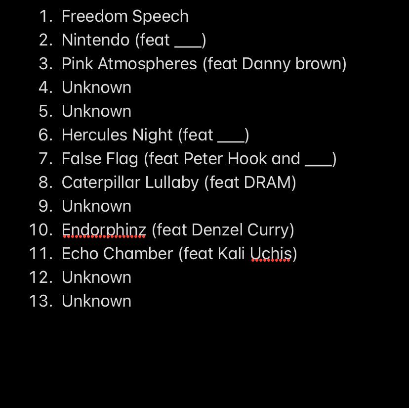 Leaked Tracklist for Song Machine, Season 2: Crisis Zone. : gorillaz