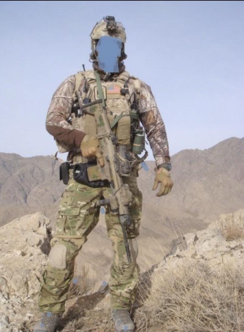 A US Navy SEAL (DEVGRU) in Afghanistan wearing a RealTree jacket and