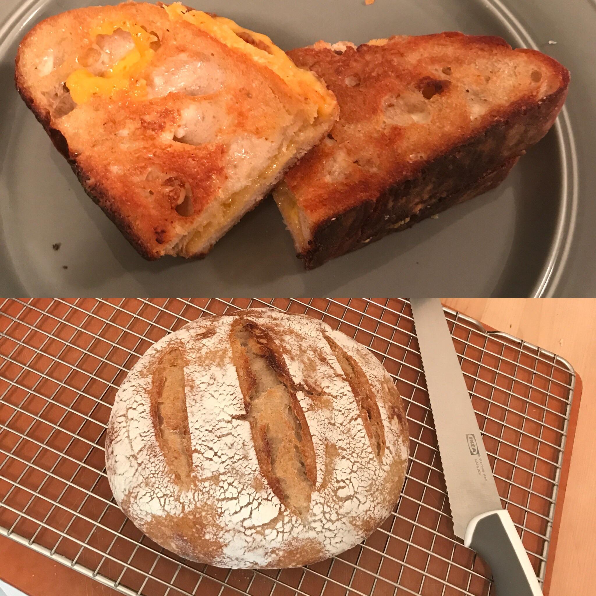 Grilled cheeses taste best on homemade sourdough r/grilledcheese
