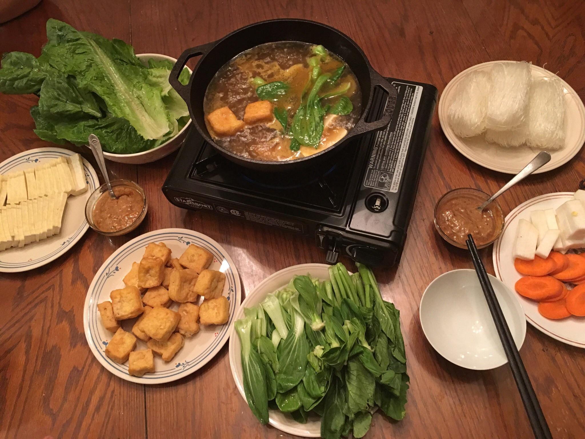 I made vegan hotpot r/vegetarian