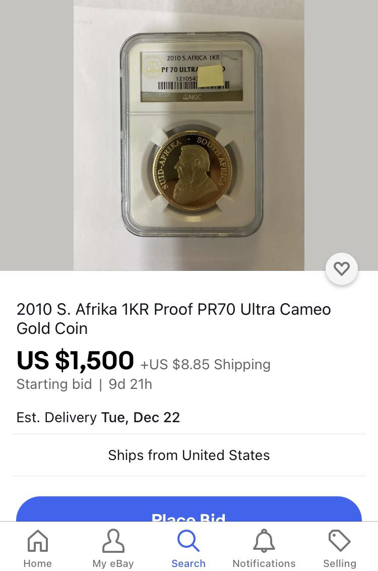 More fake gold! Watch out for ebay user dandd07057 Gold
