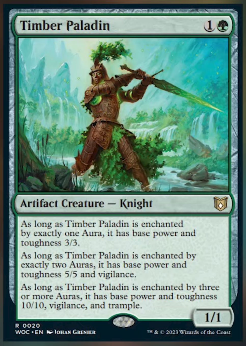 [WOC] Timber Paladin (Virtue and Valor Precon via MTG Muddstah) r
