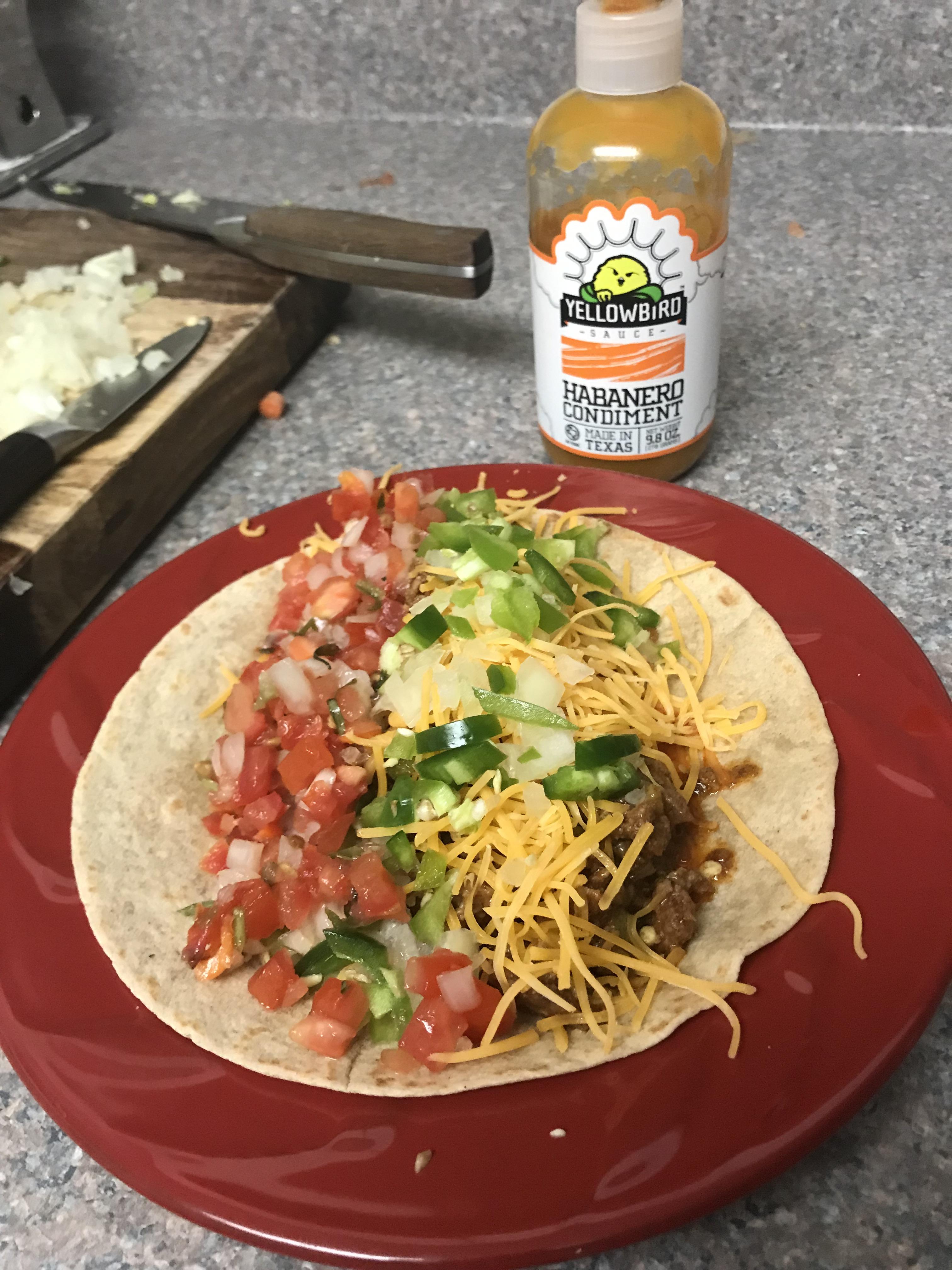 Homemade ground beef r/tacos