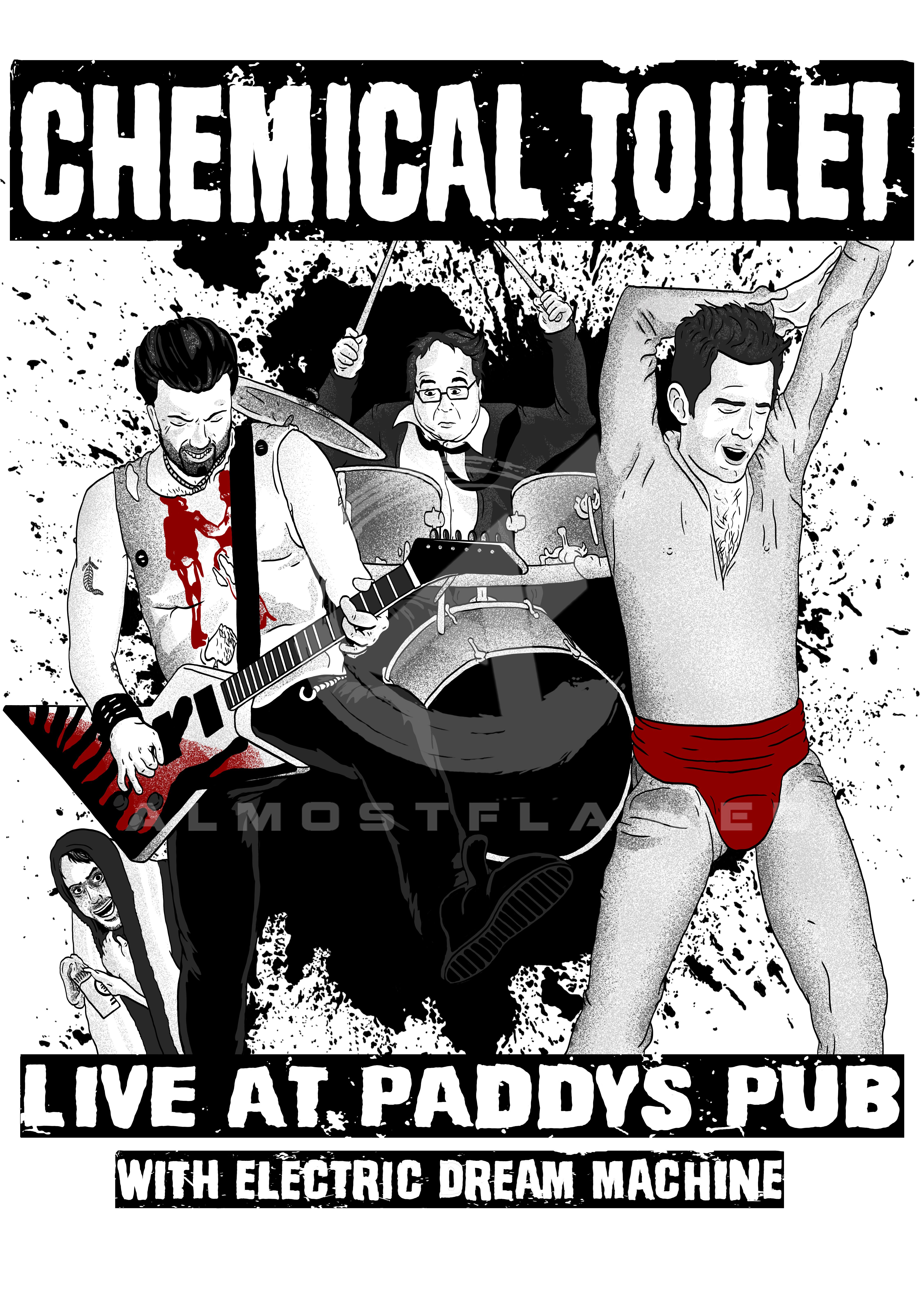 Rejected Chemical Toilet shirt design I did r/IASIP