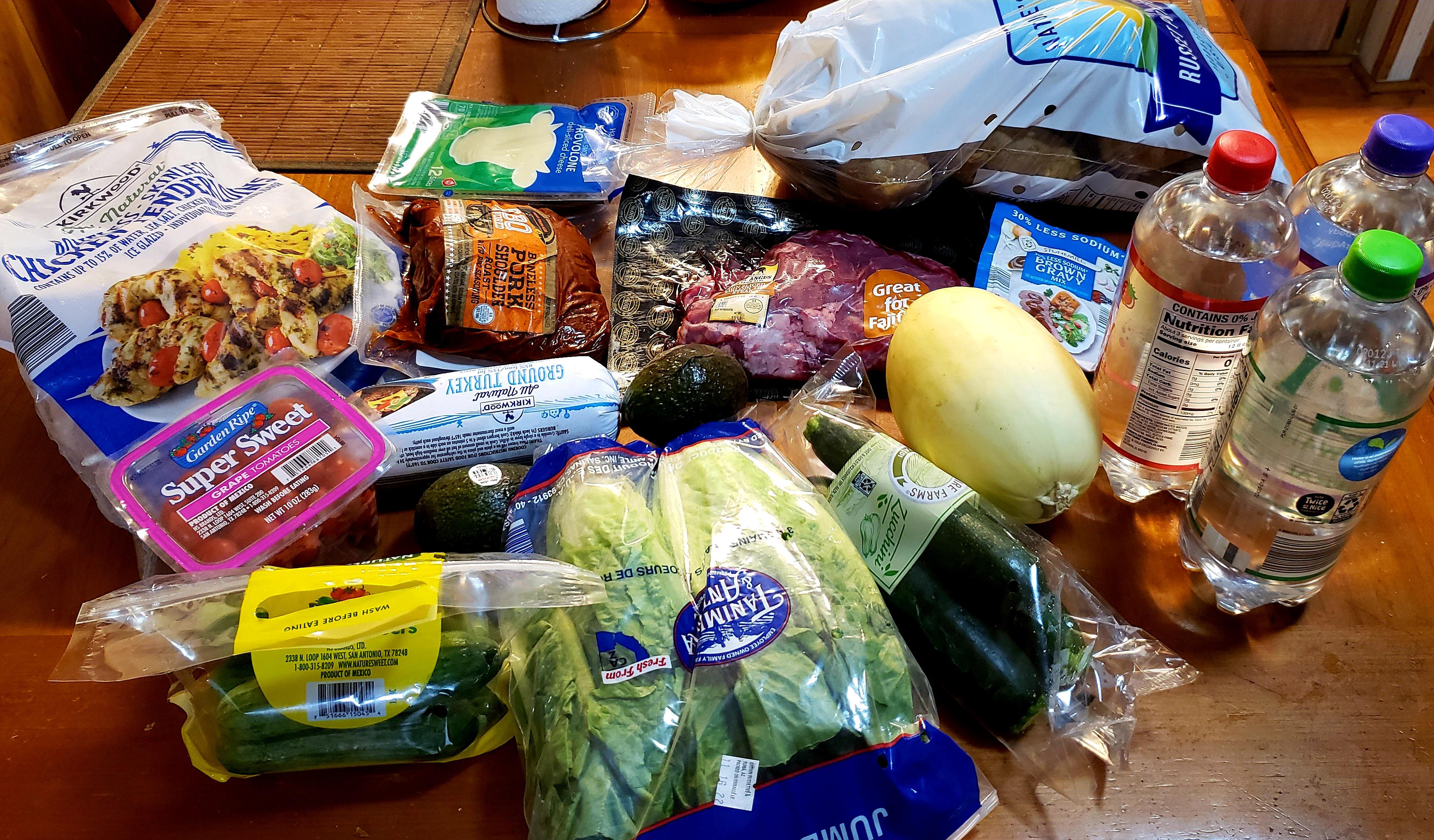 49.86 haul. (not picture 12pack of blackberry Belle vie) r/aldi