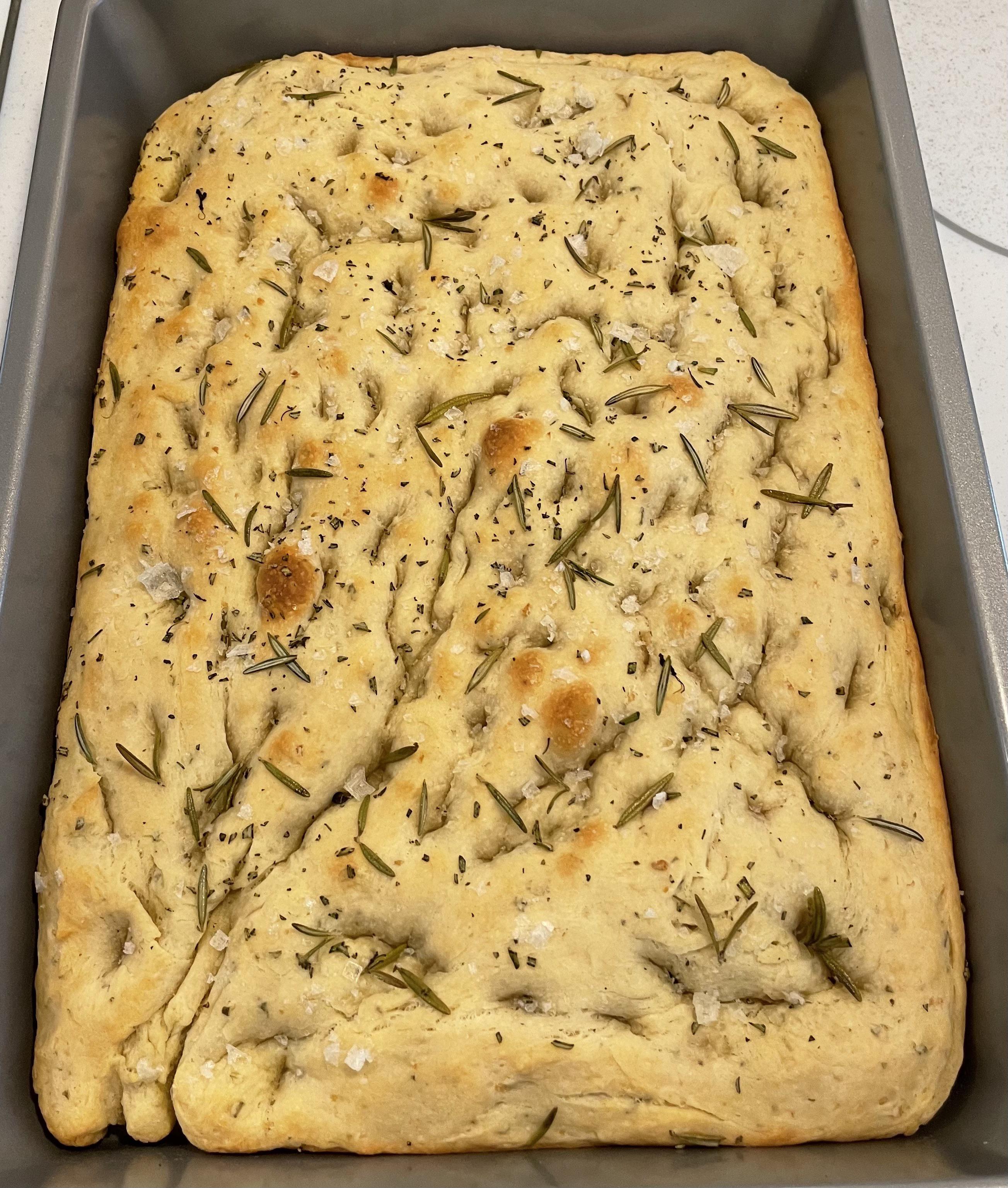 Rosemary & Garlic Focaccia Bread r/Baking